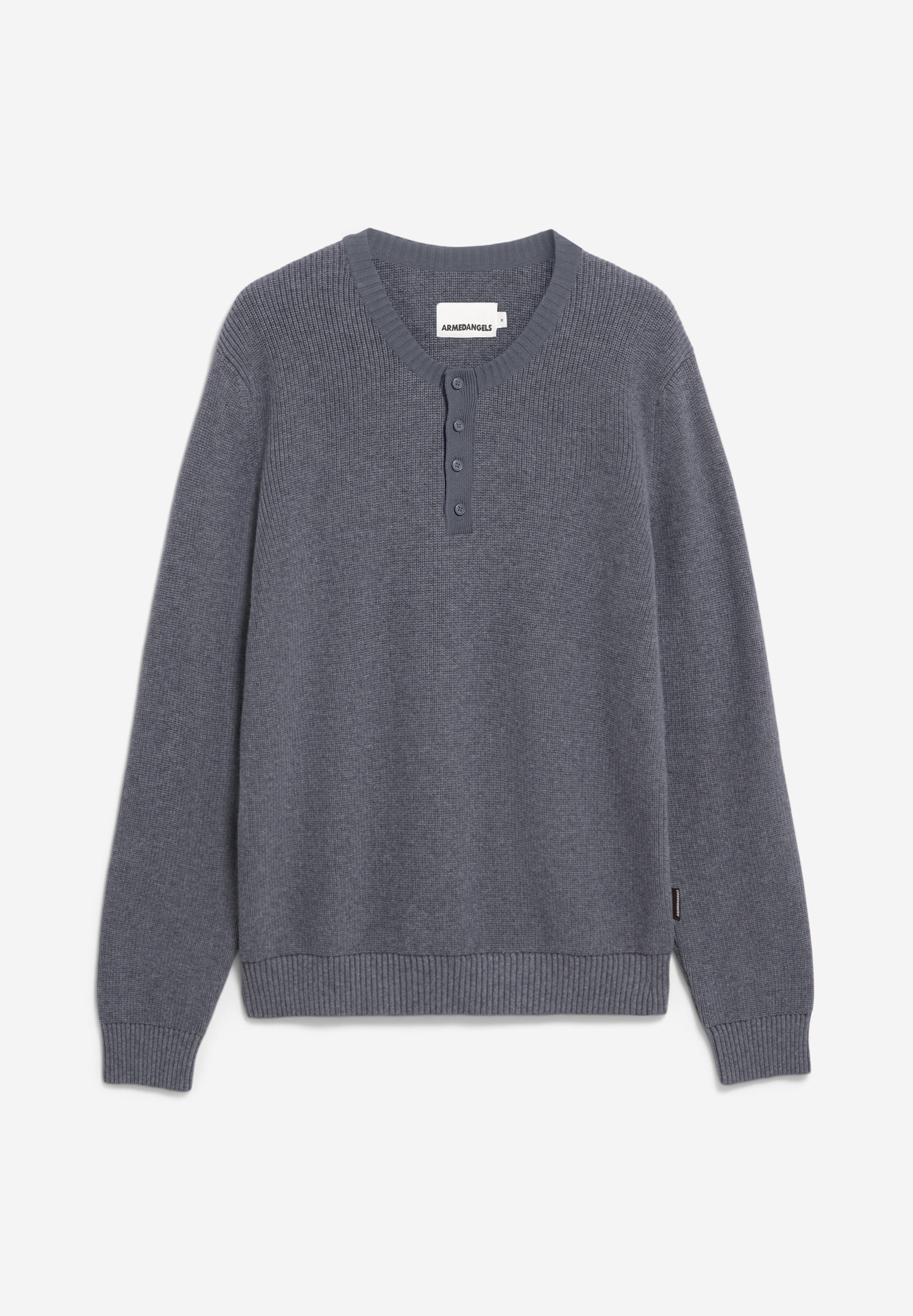 SAANTIAGO - Männer Regular Fit Strickpullover - grau