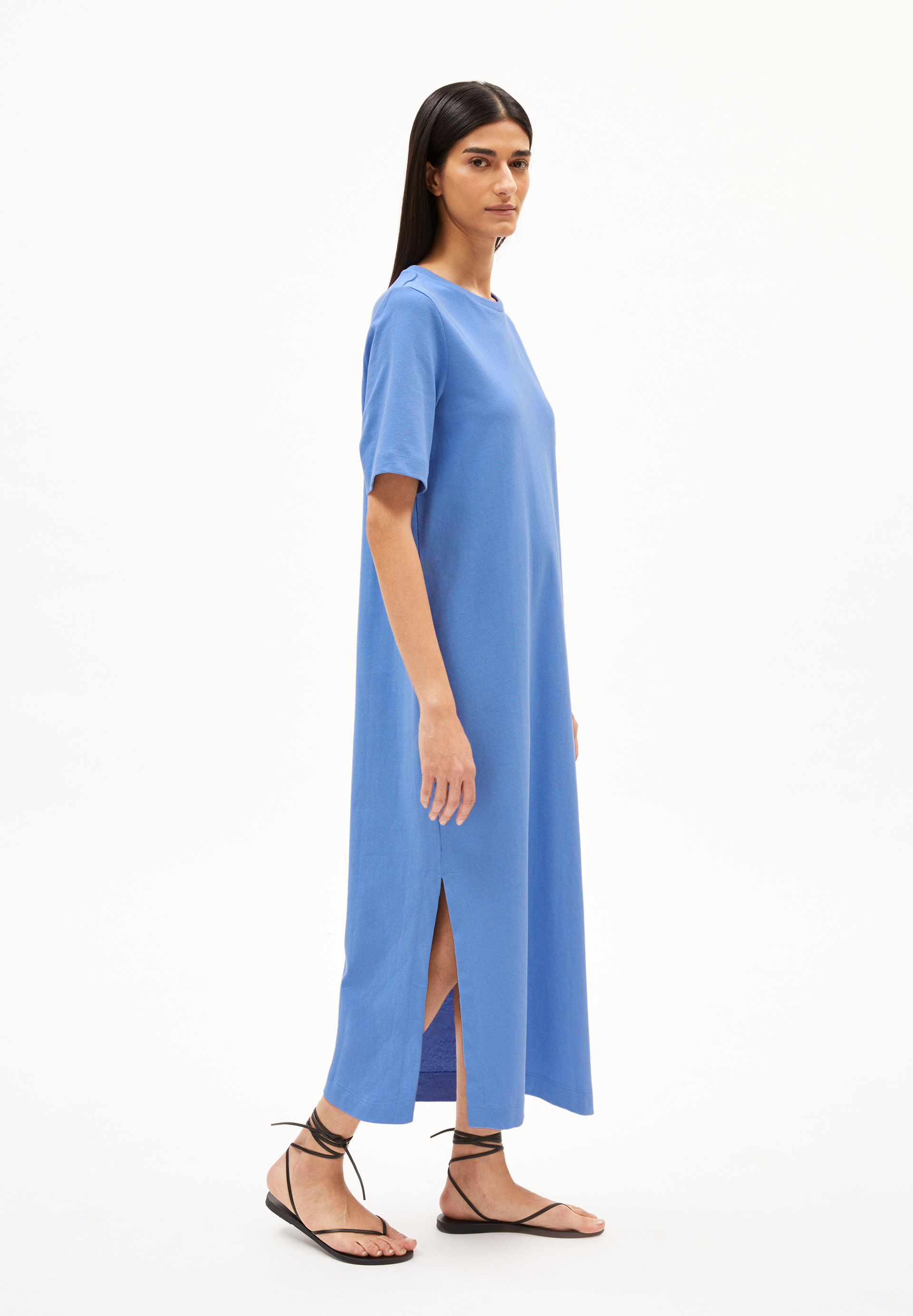 XELINAA - Frauen Loose Fit Kleid - blau