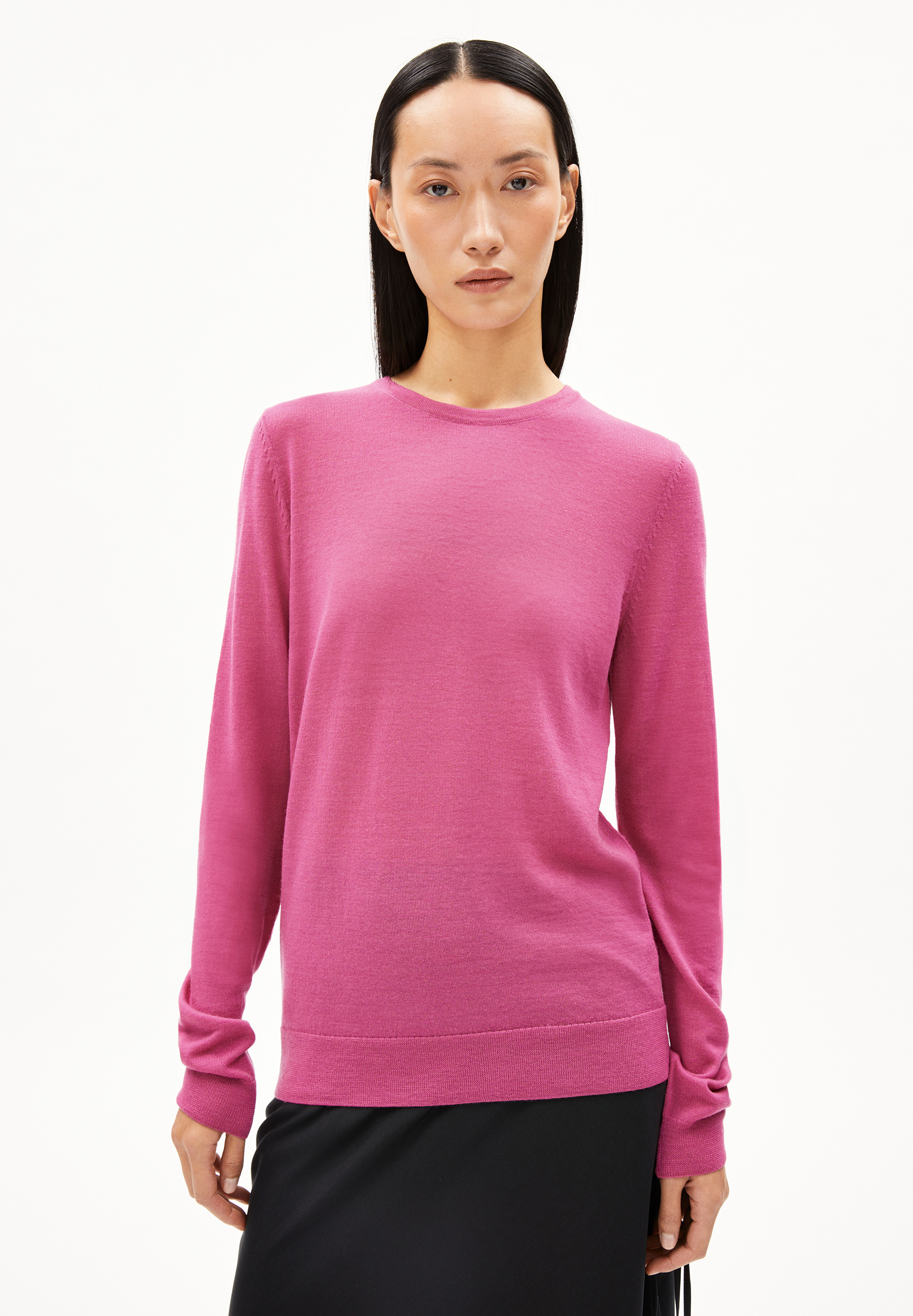 ELDIAA - Frauen Slim Fit Strickpullover - rose