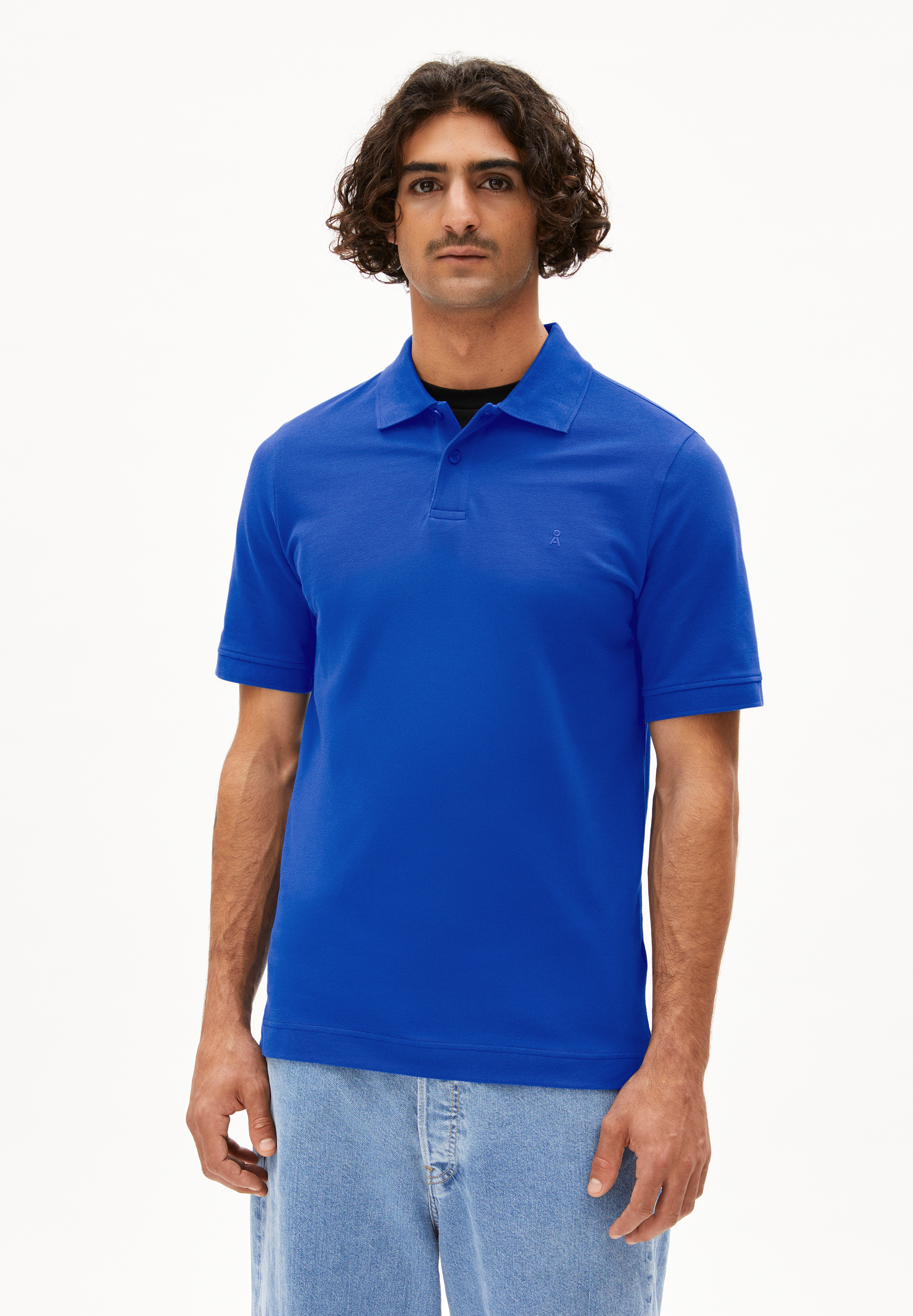 MAARIO - Männer Regular Fit Poloshirt - blau