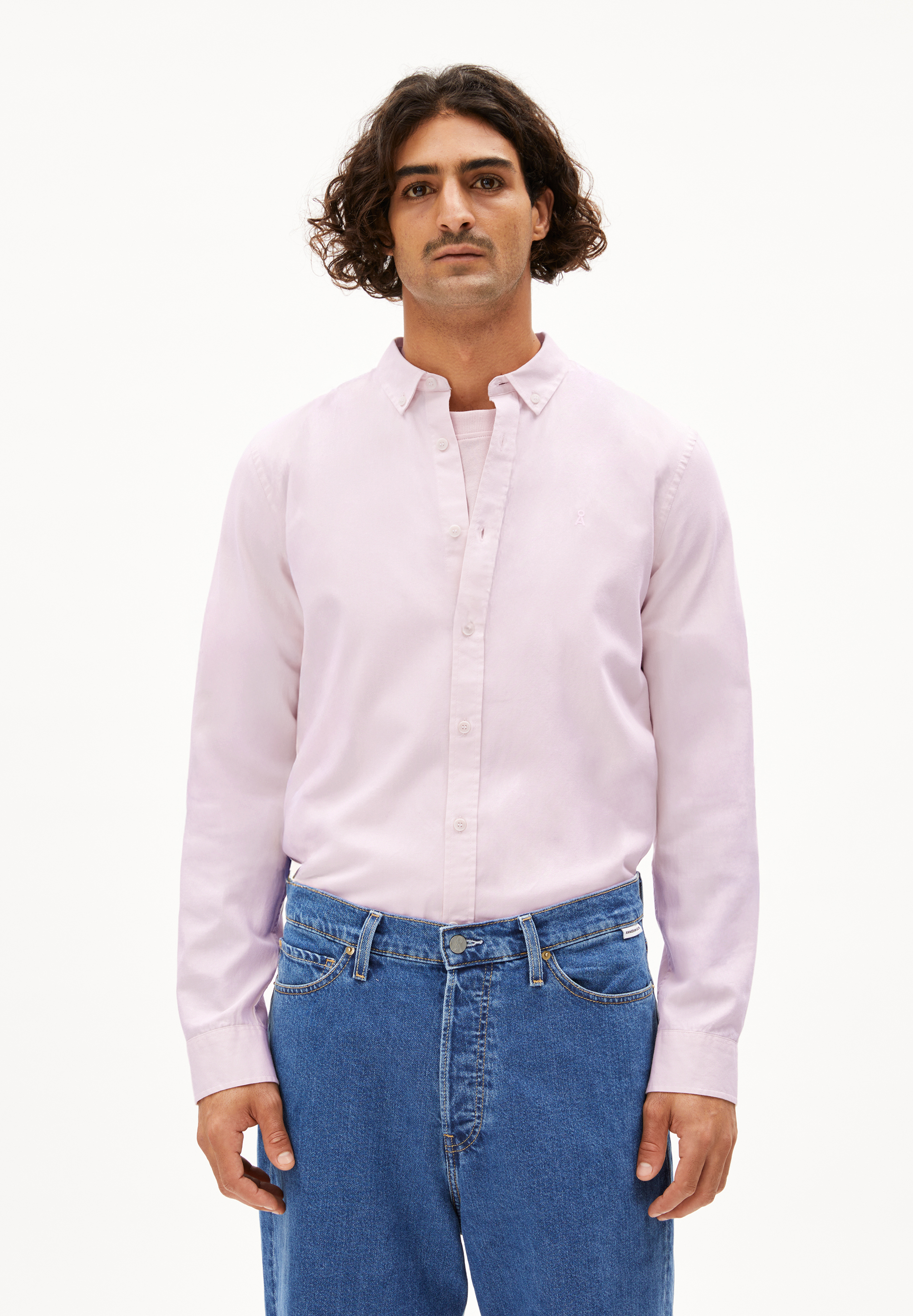 QUAASA - Männer Regular Fit Hemd - rose