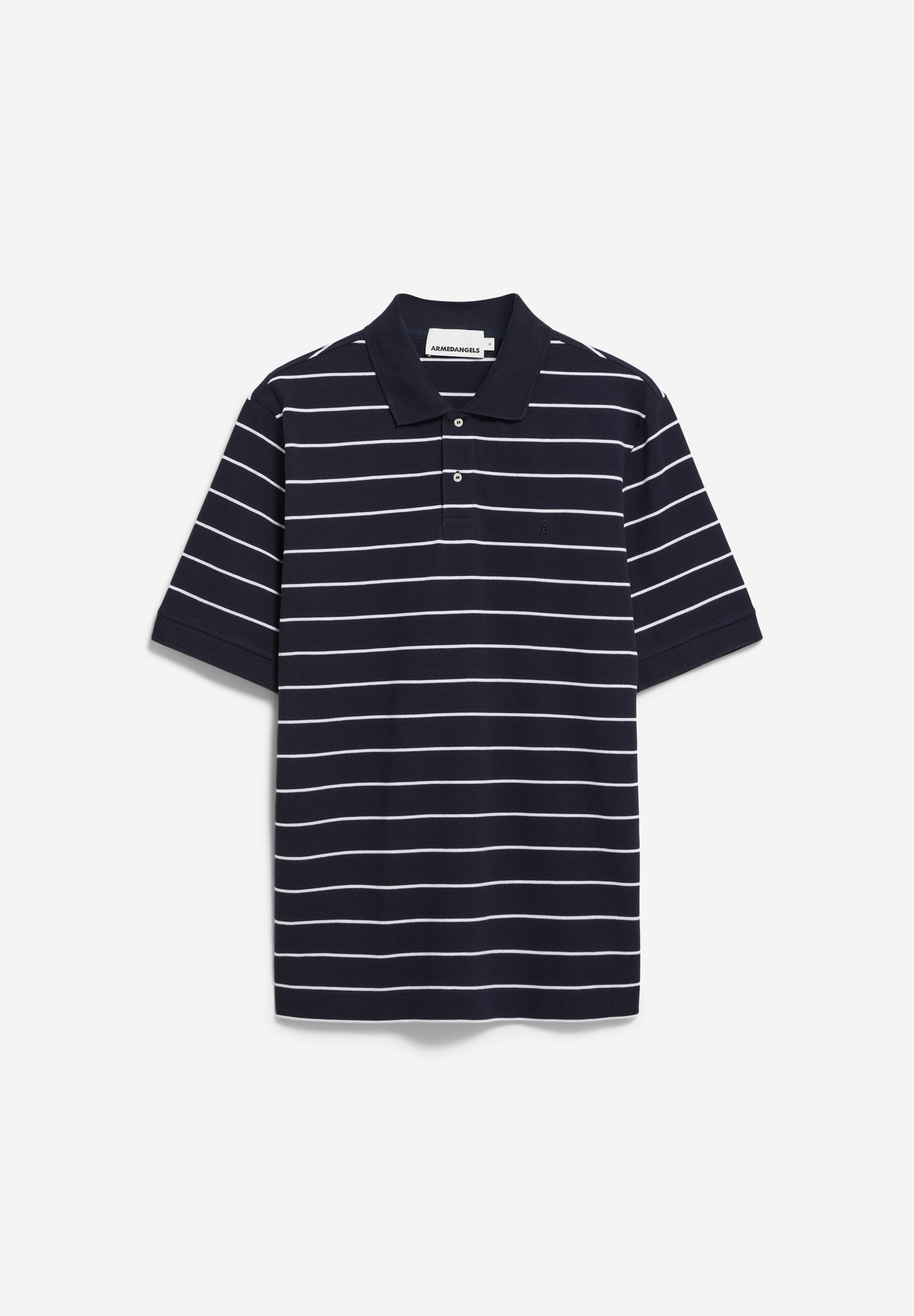 MAARIO STRIPES Polo T-Shirt aus Bio-Baumwolle