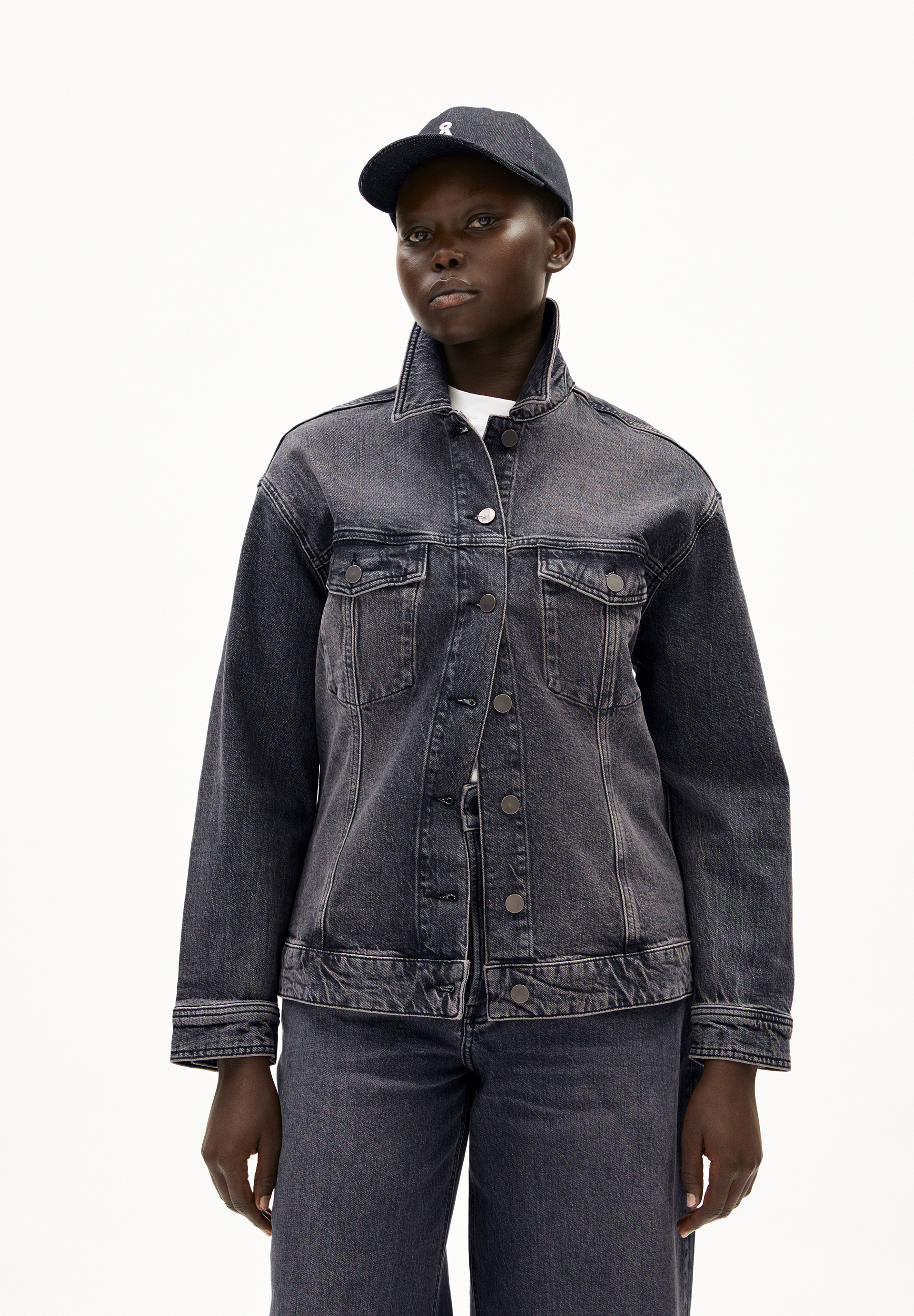 YENAAS DENIM INDIGO Kappe aus Bio-Baumwoll Mix