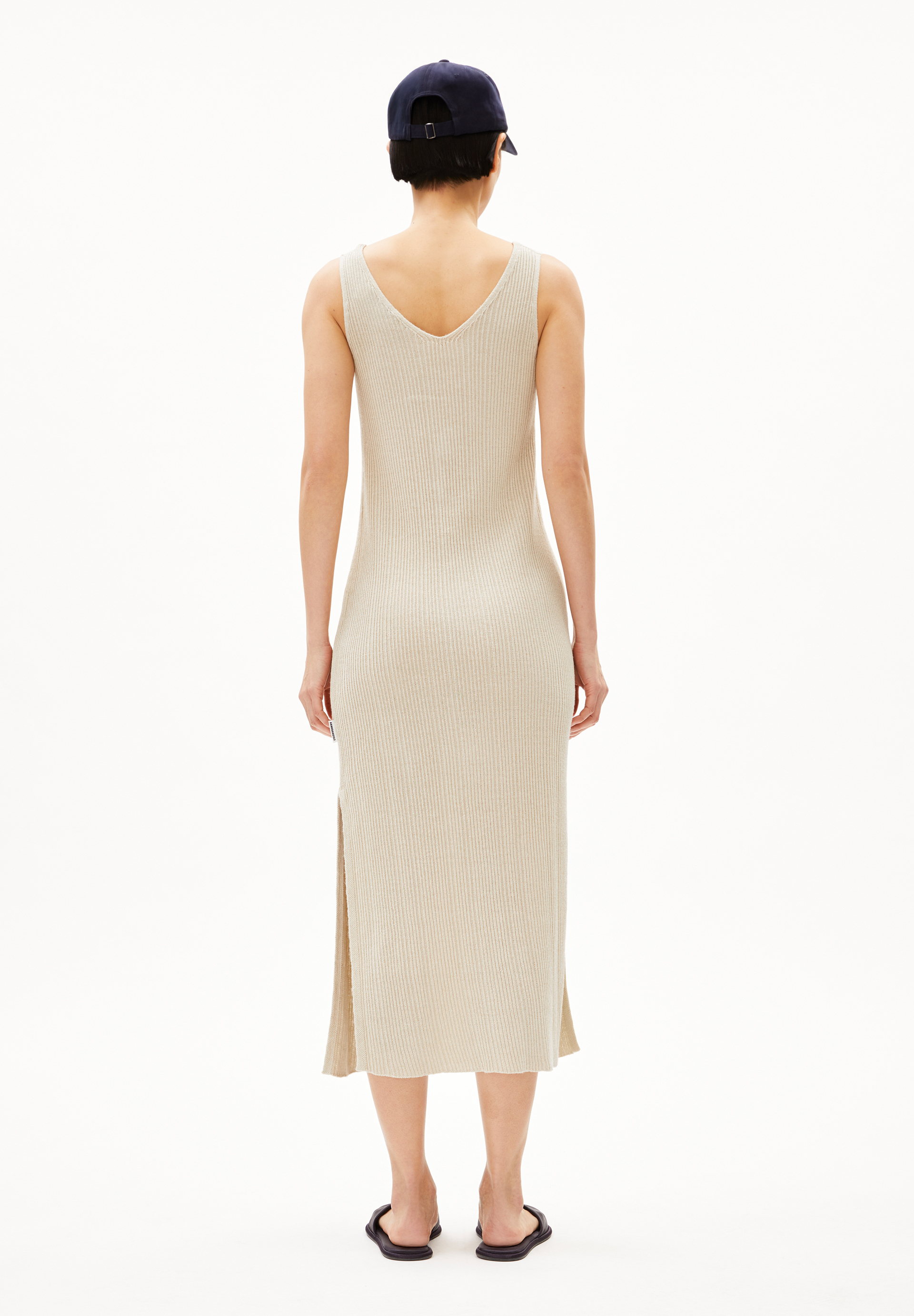 CINDAA LINO Knit Dress made of Linen-Mix