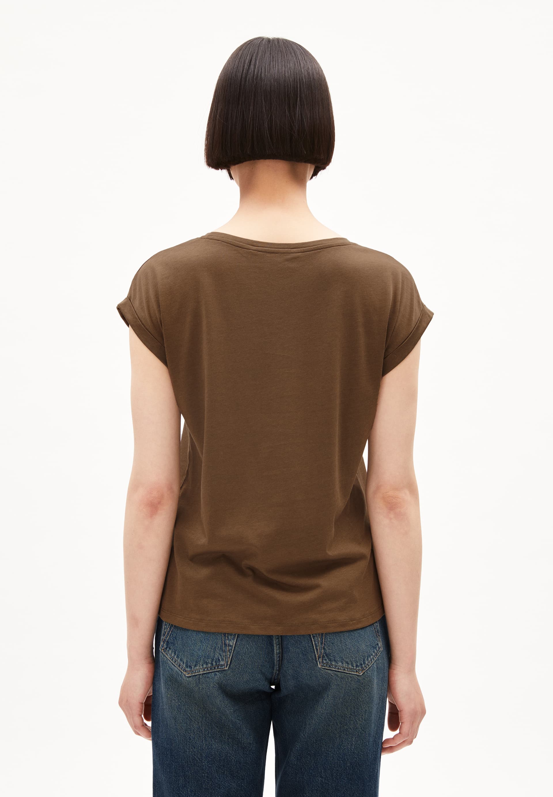 JILAANA T-Shirt Regular Fit made of TENCEL™ Lyocell Mix