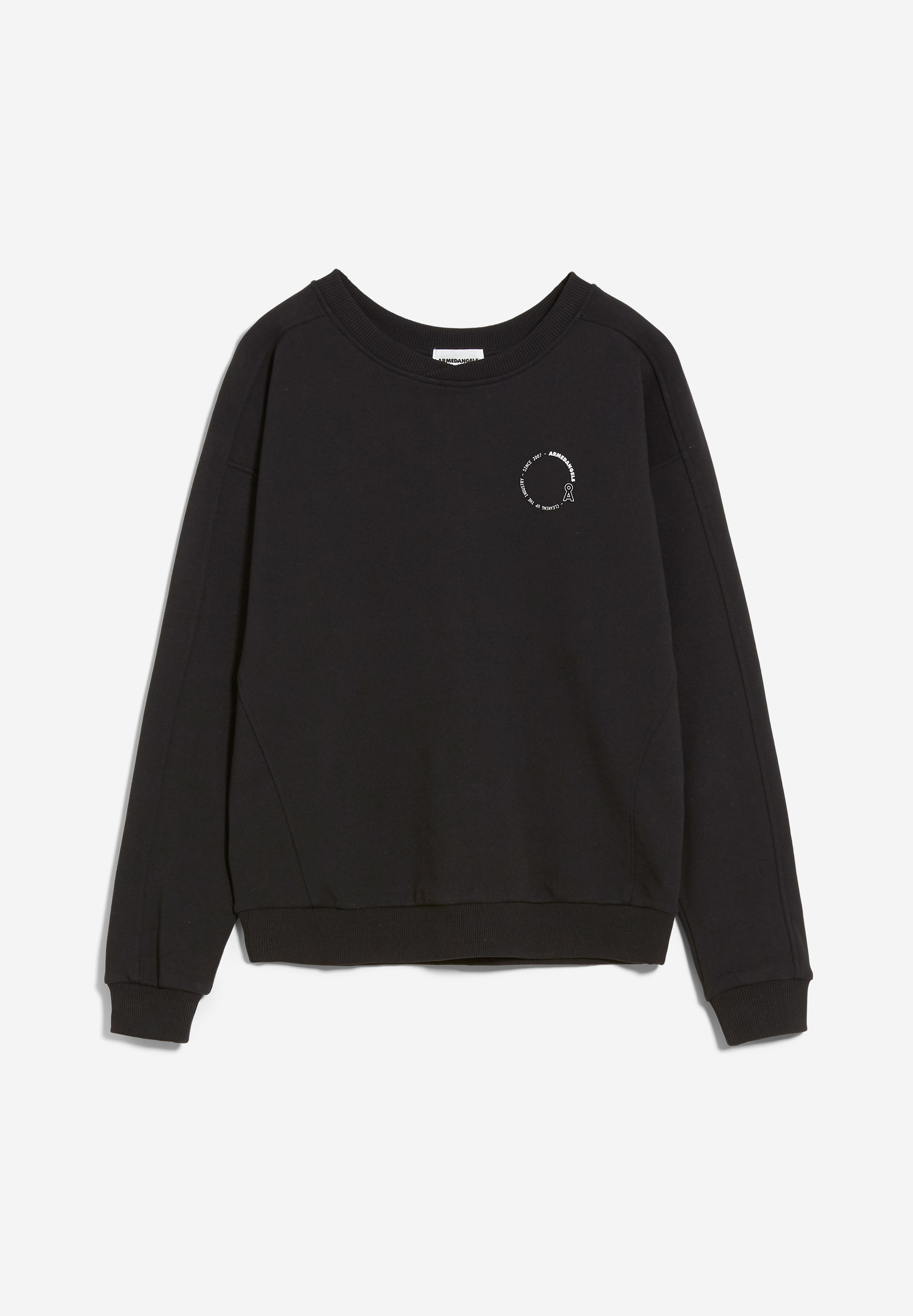 ZAYAA CIRCLE Sweatshirt met loose fit van biologische katoenmix