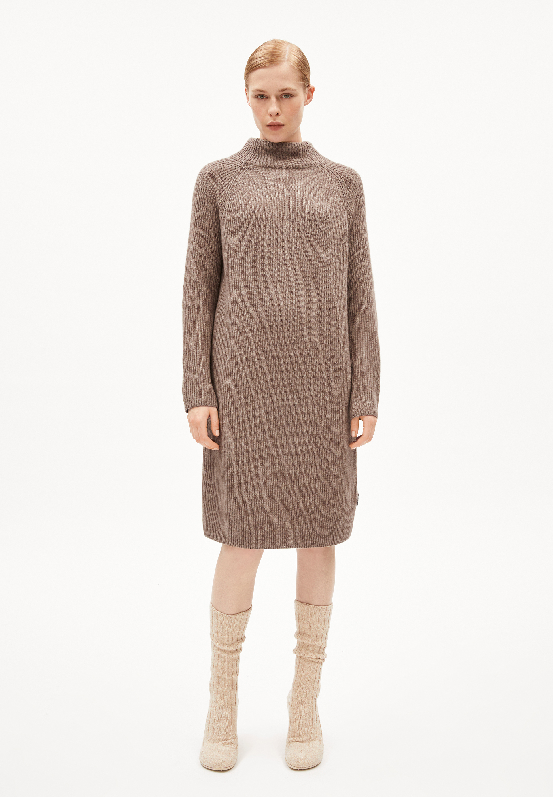 MILLAANA Knit Dress Relaxed Fit made of Organic Wool Mix