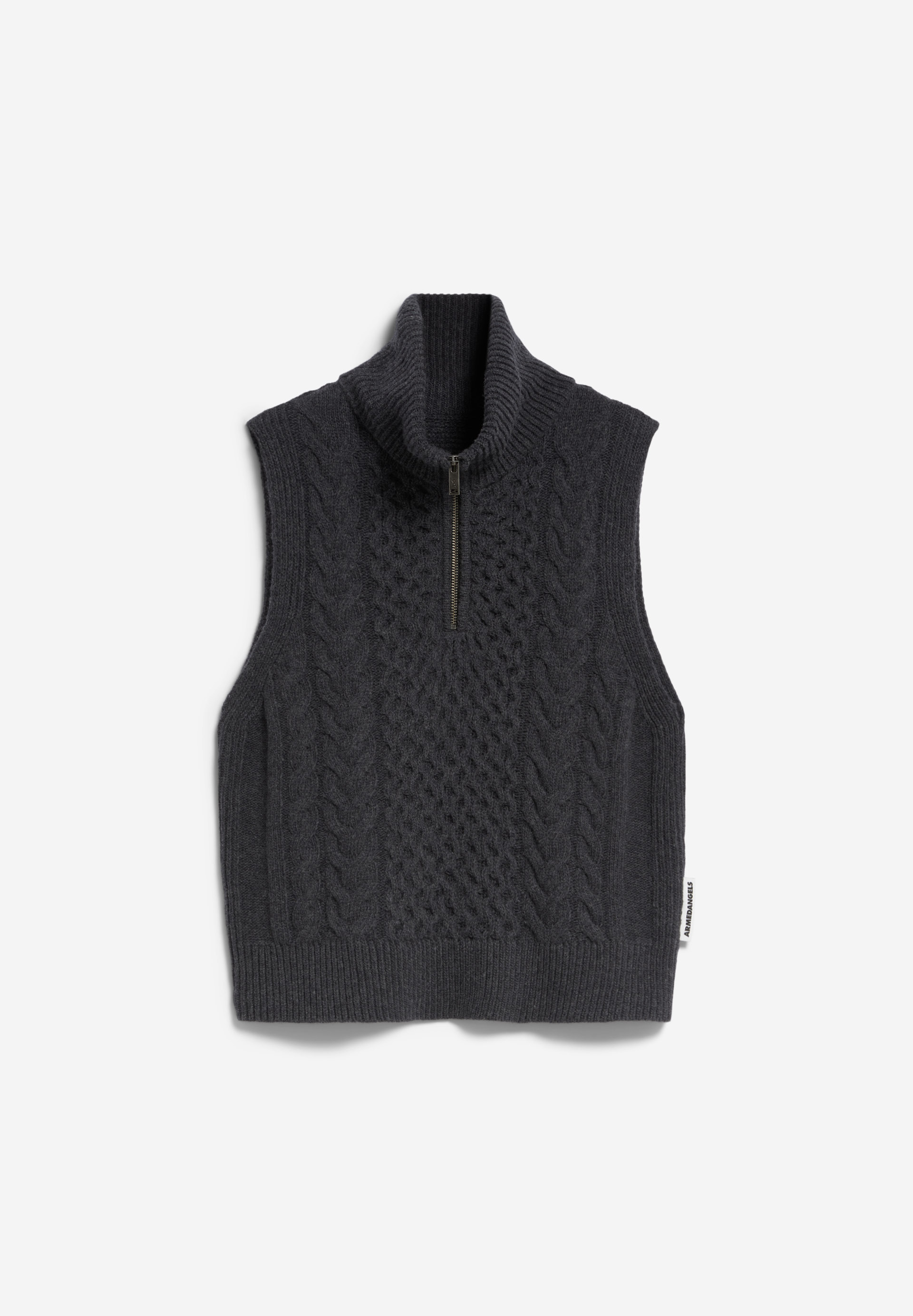 OLAIAAS CABLE Knit Top Relaxed Fit made of Organic Wool Mix