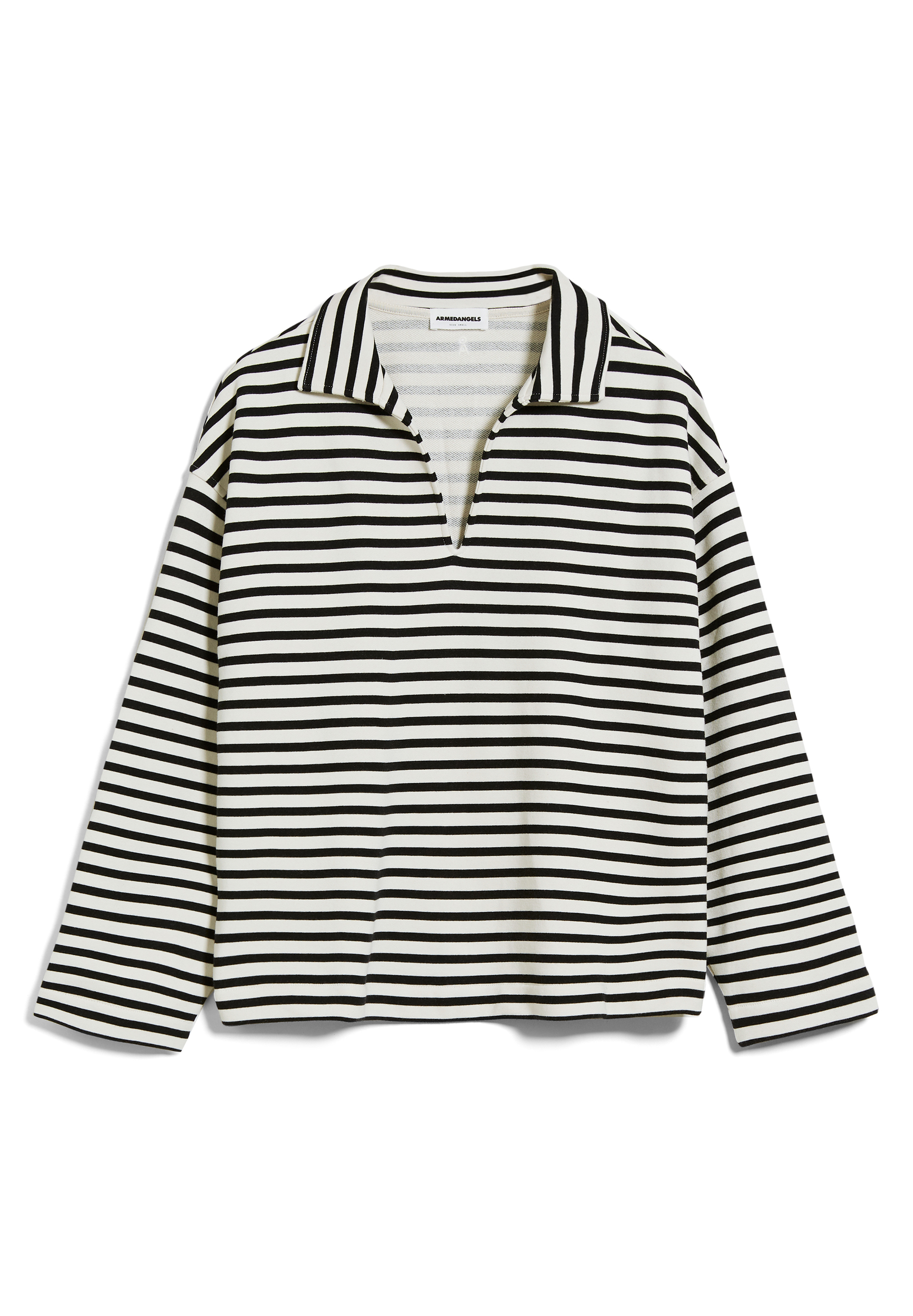 NAIRAA STRIPE Sweat-shirt coupe oversize en coton bio