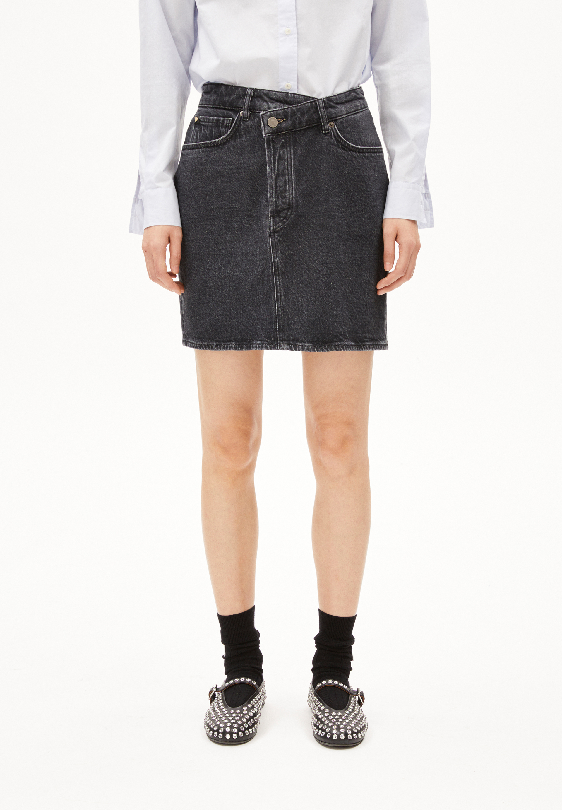 AACAMARI Denim Skirt Regular Fit made of Organic Cotton Mix