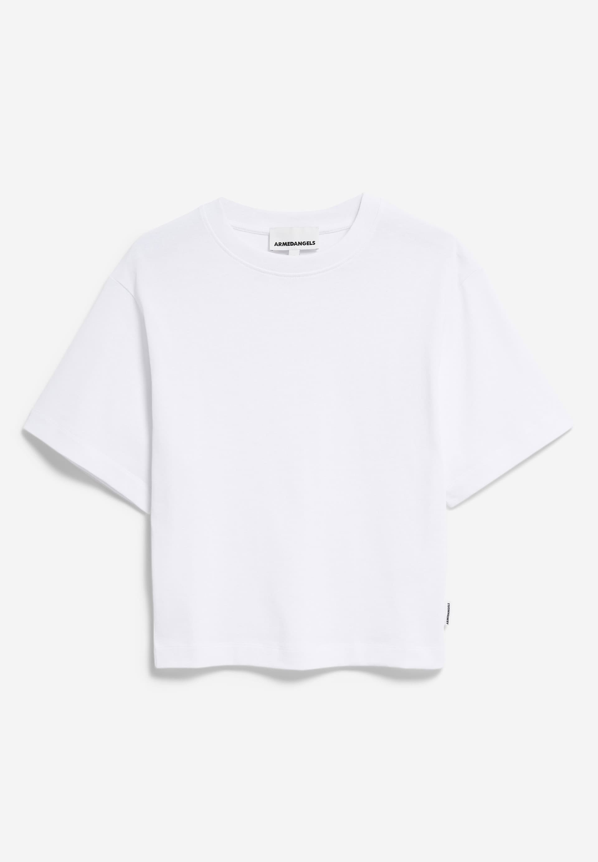 HERSILIAA Heavyweight T-Shirt Slim Fit made of Organic Cotton Mix