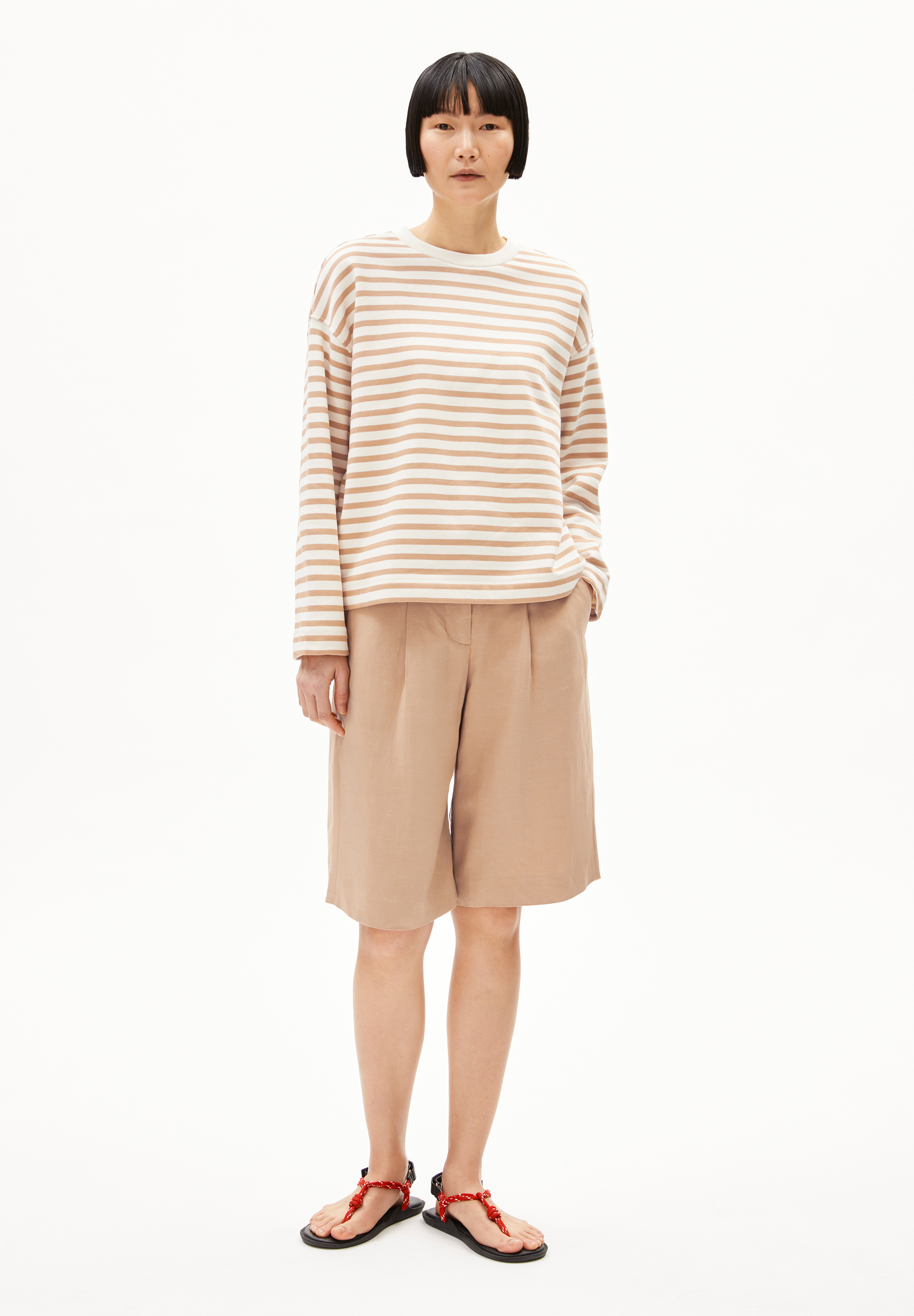 FRANKAA MAARLEN STRIPE Sweat-shirt en coton bio