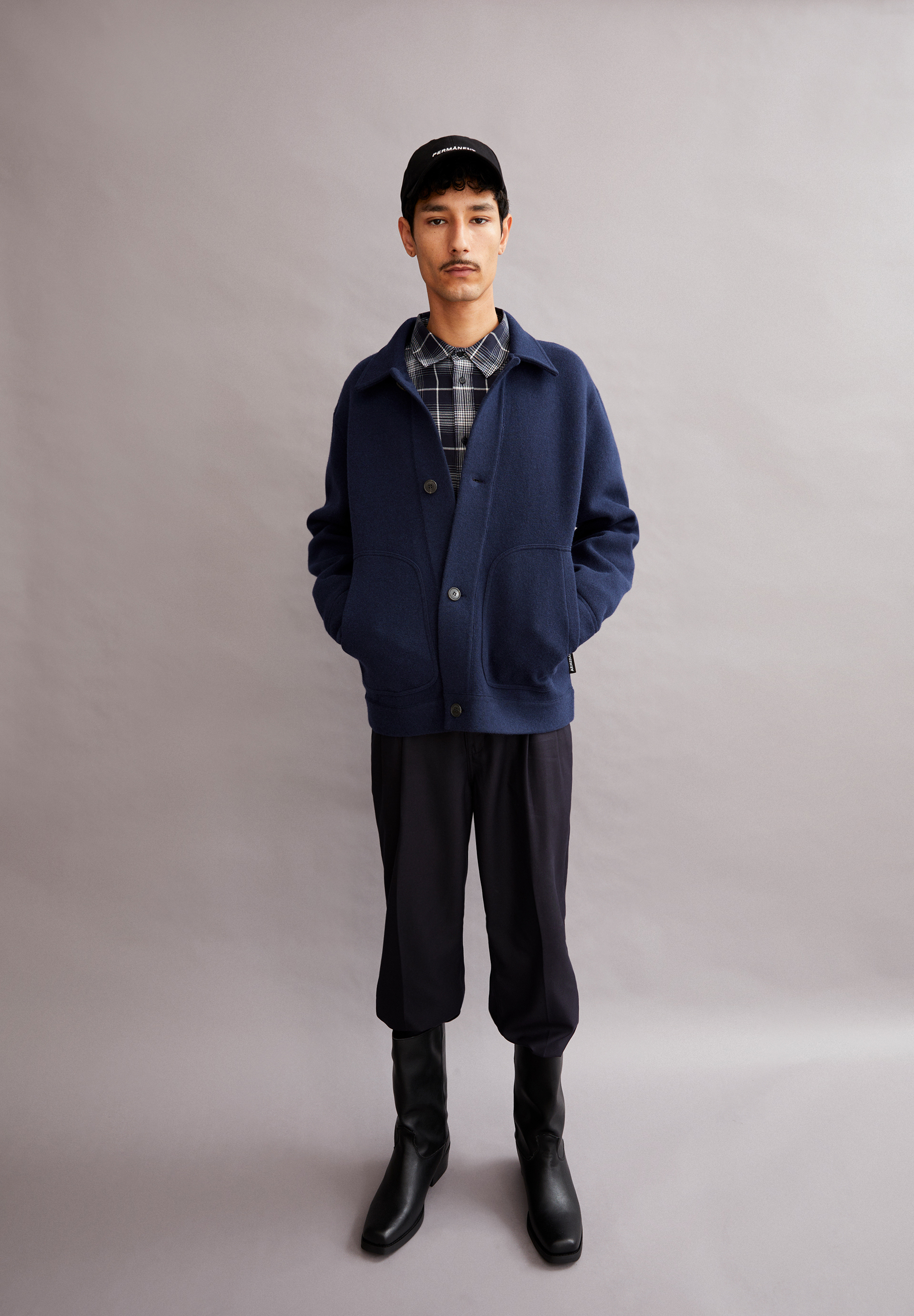 LUCIAAN Overshirt Relaxed Fit made of Organic Wool Mix