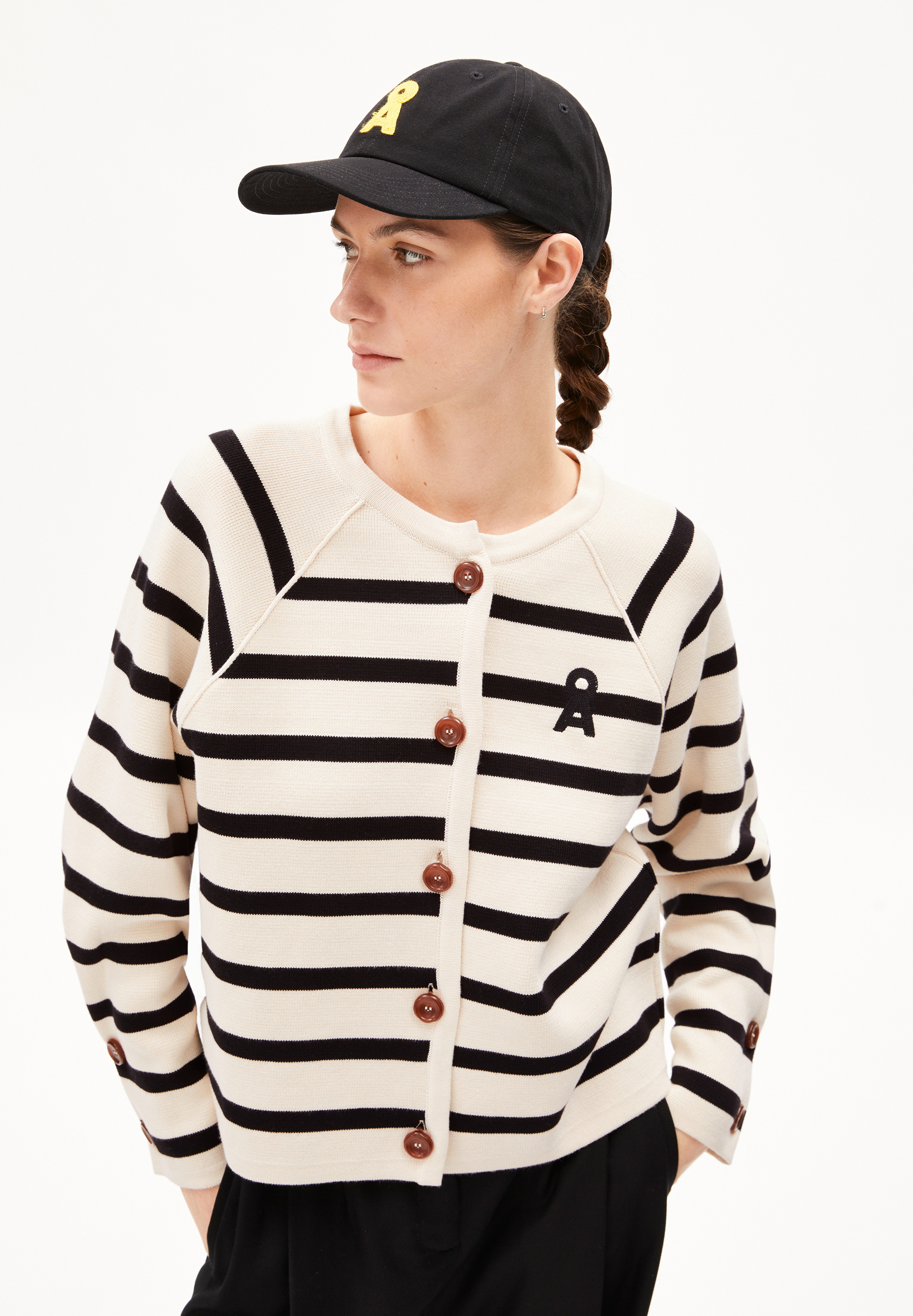 NAADJA STRIPES Strickjacke aus Bio-Baumwolle