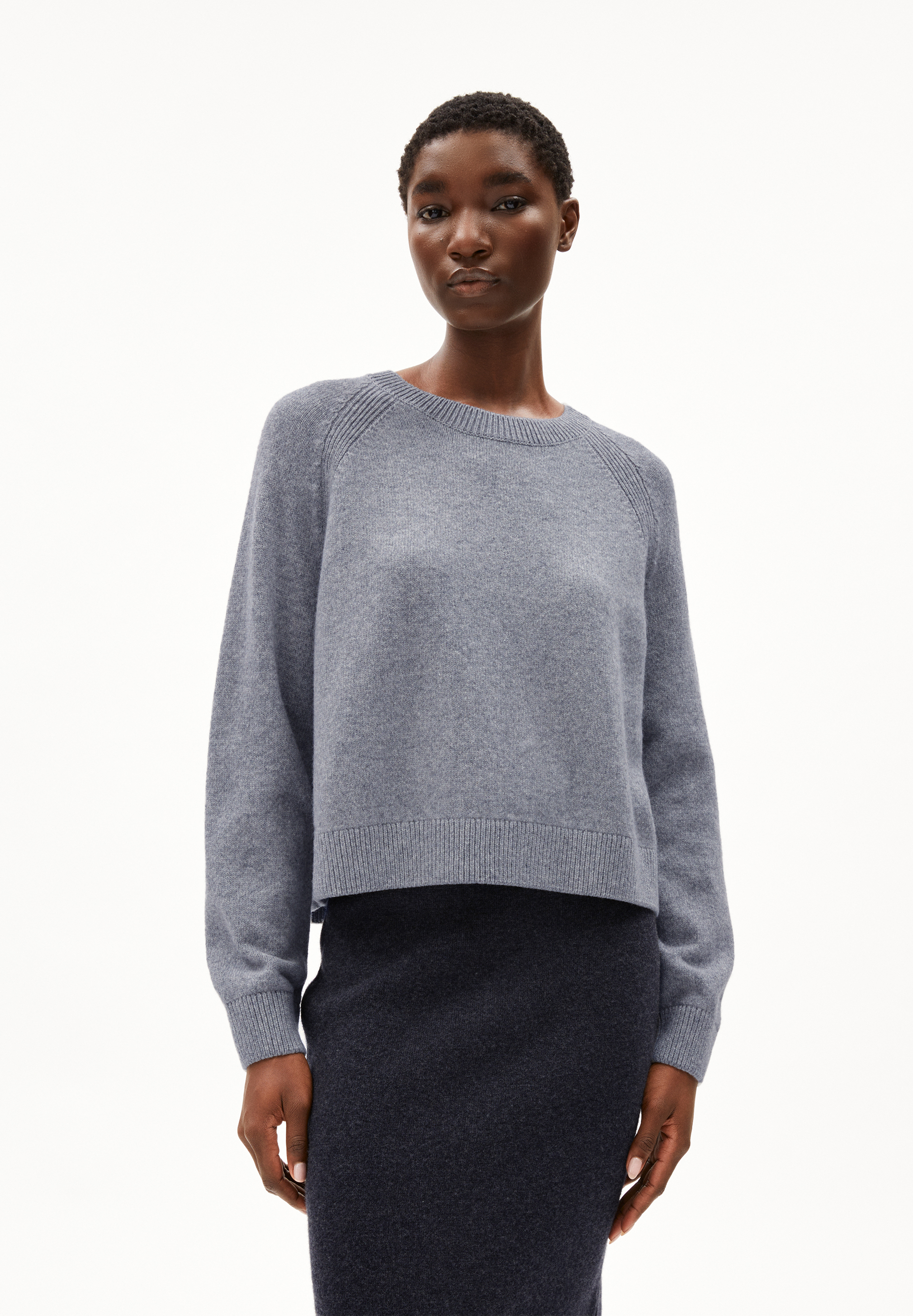 DILIRIAA REGLANA Sweater Loose Fit made of Organic Wool Mix