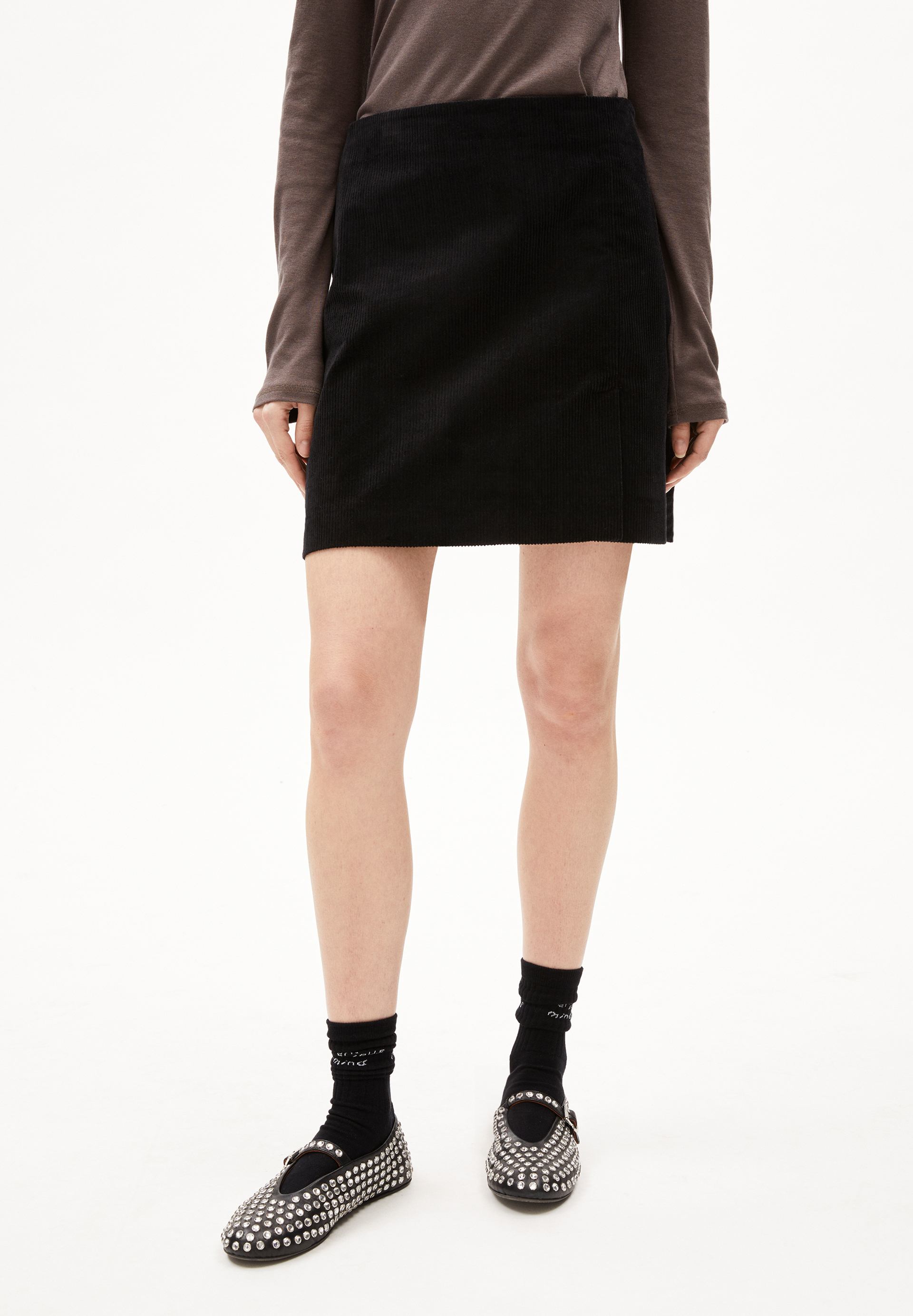 ZAILAA CORDUROY Woven Skirt Regular Fit made of Organic Cotton Mix