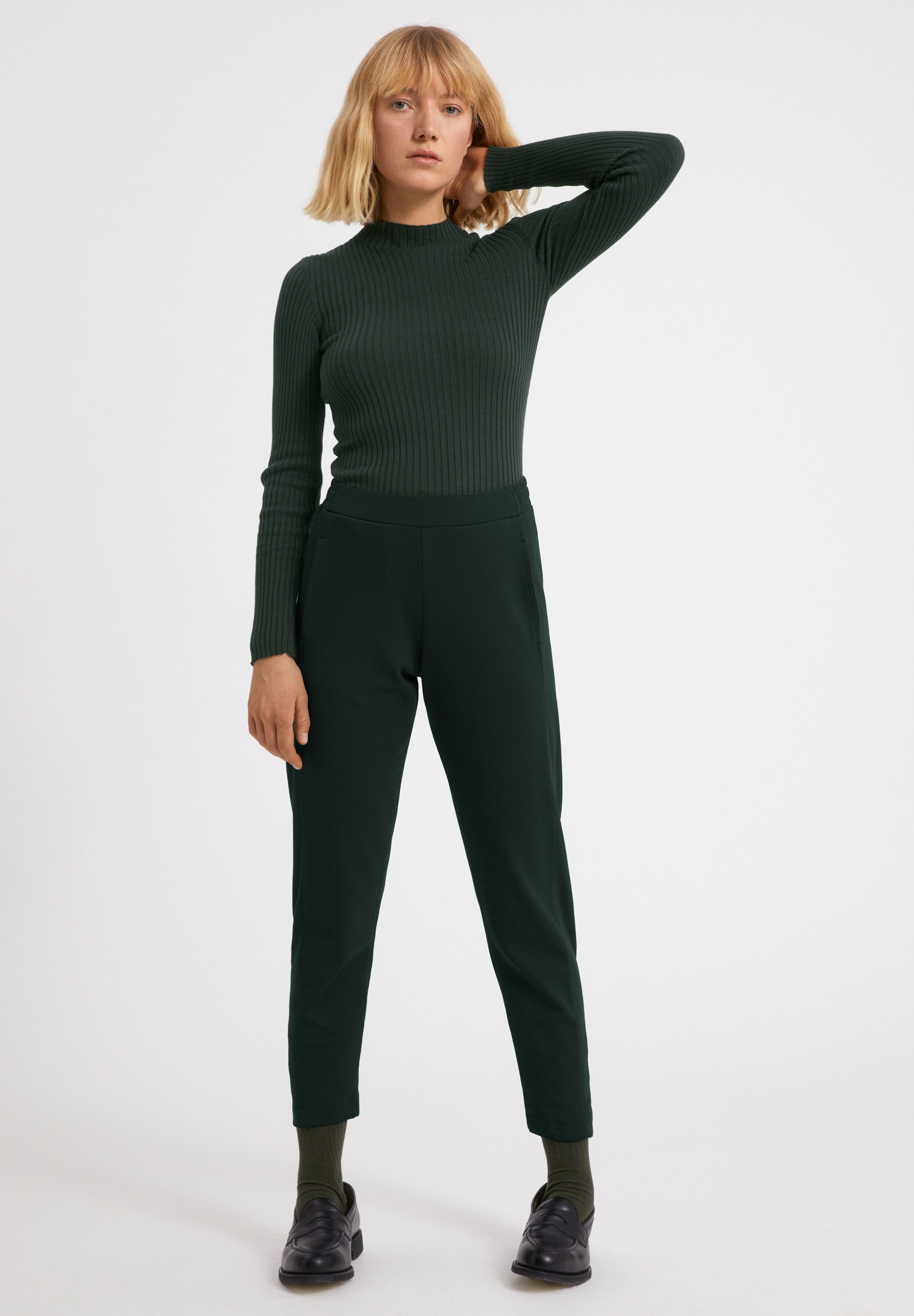 MAGDAALENA Jersey Pants made of LENZING™ ECOVERO™ Viscose Mix