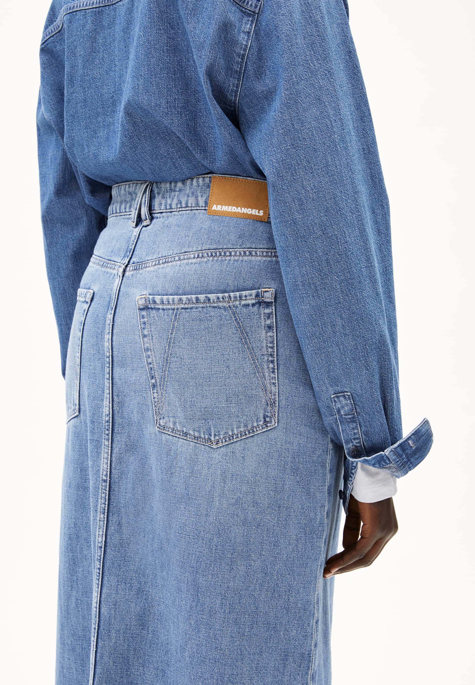 KITAARI DEMI Denim Skirt Slim Fit made of Organic Cotton Mix