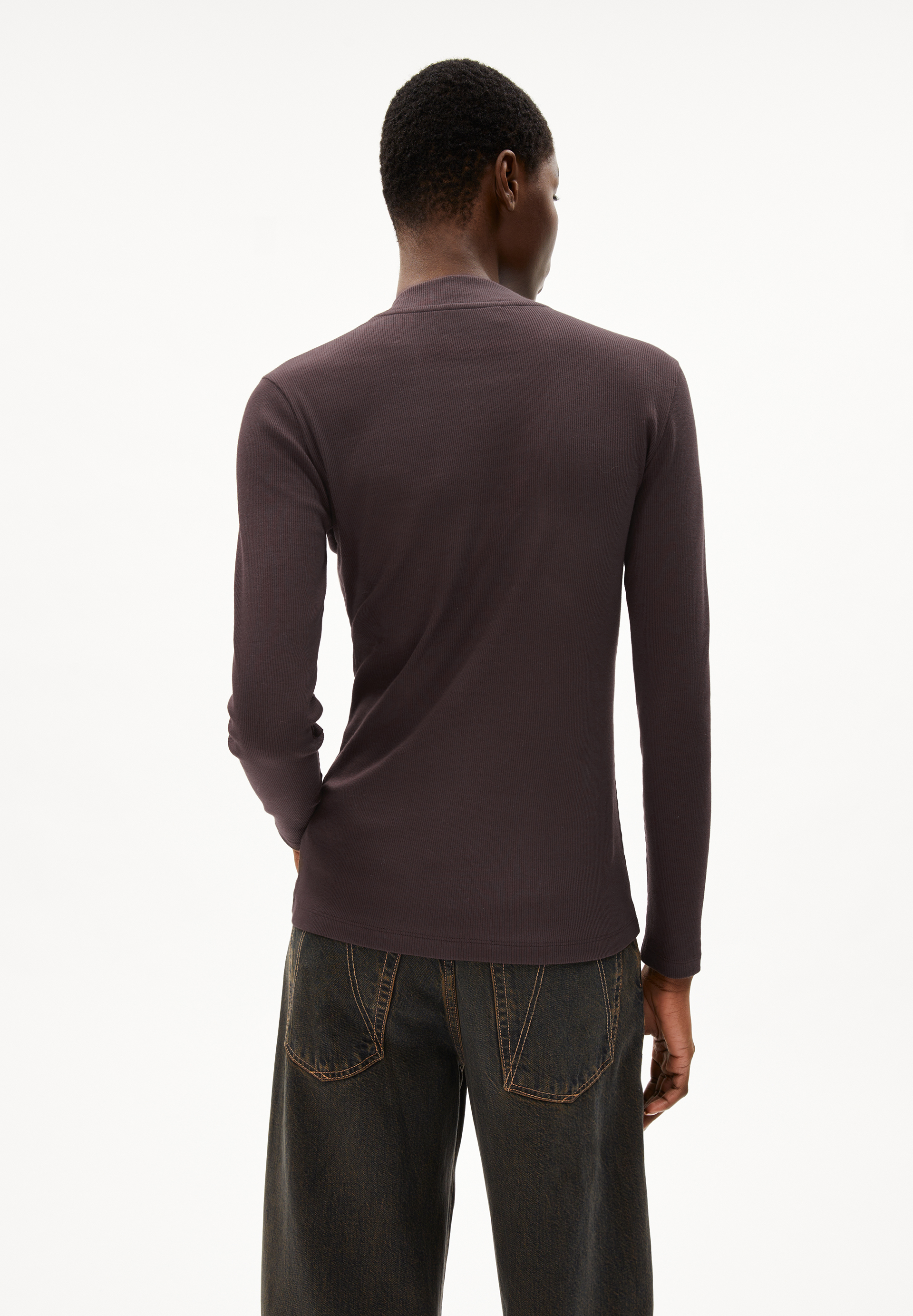 FATIMAARA Rib-Longsleeve Slim Fit made of Organic Cotton Mix