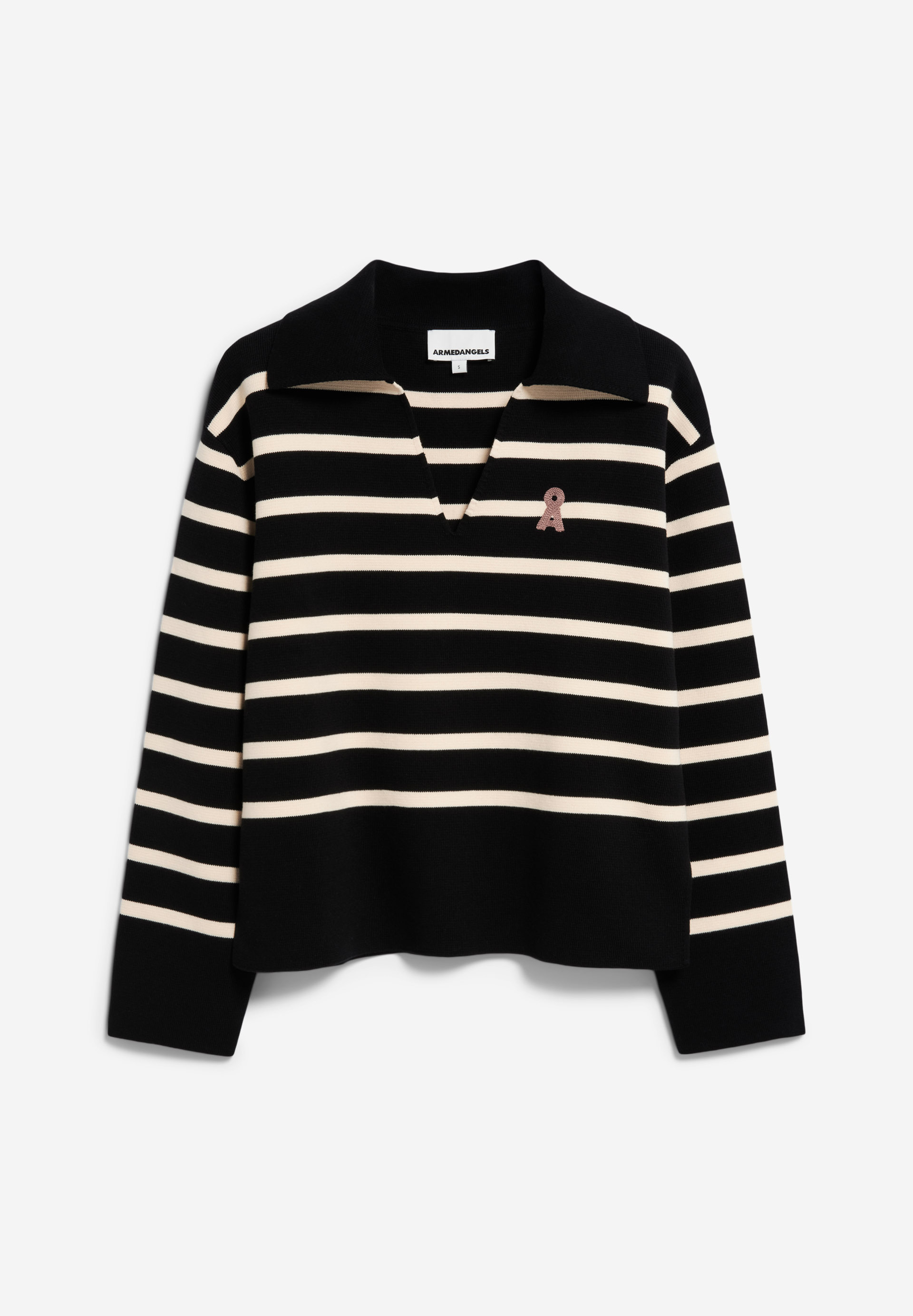 FREJIAAS STRIPES Trui met oversized fit van biologisch katoen