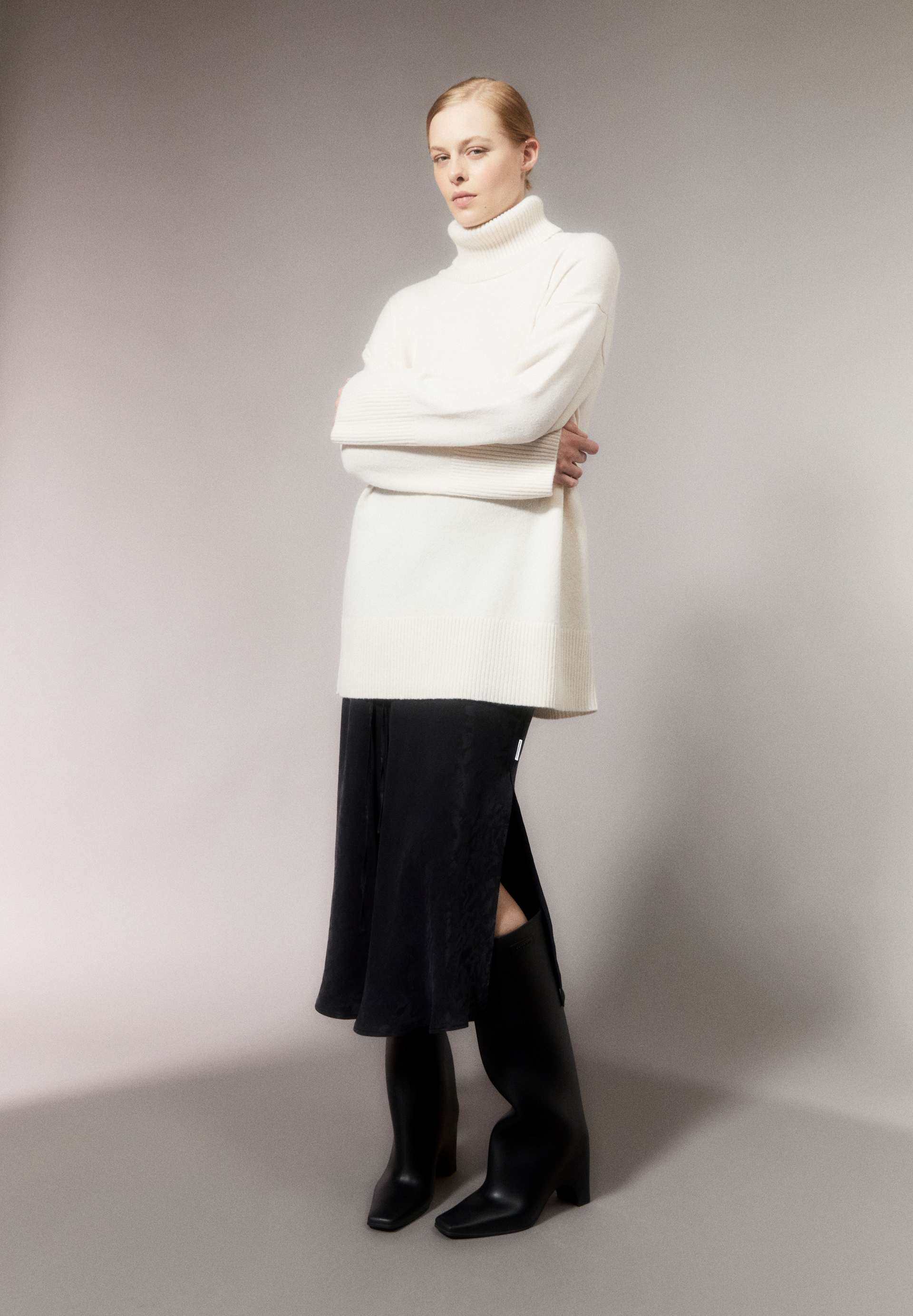 ARDIAA ROLLNECK Sweater Loose Fit made of Organic Wool Mix