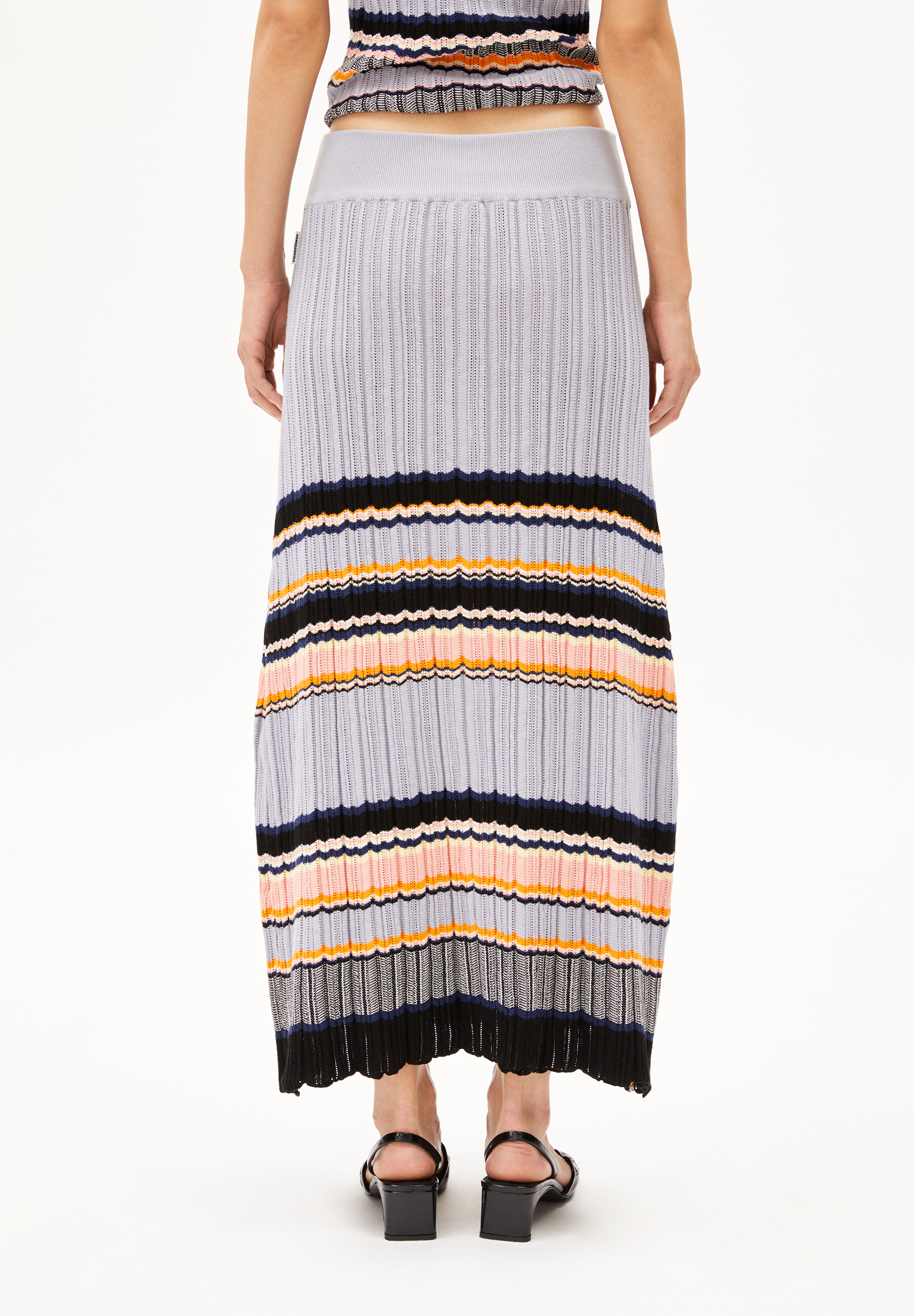 MINNAA STRIPES Knit Skirt made of Organic Cotton