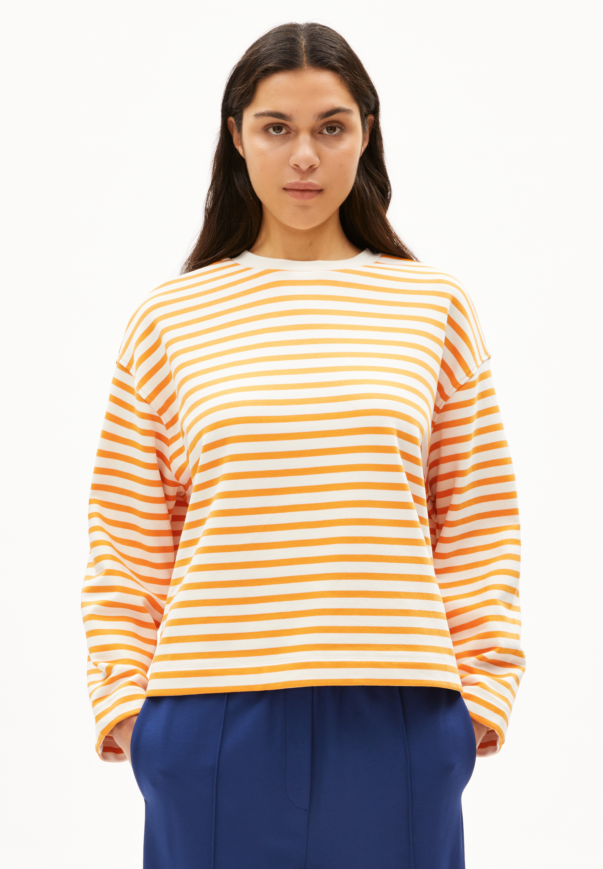 FRANKAA MAARLEN STRIPE Sweat-shirt en coton bio