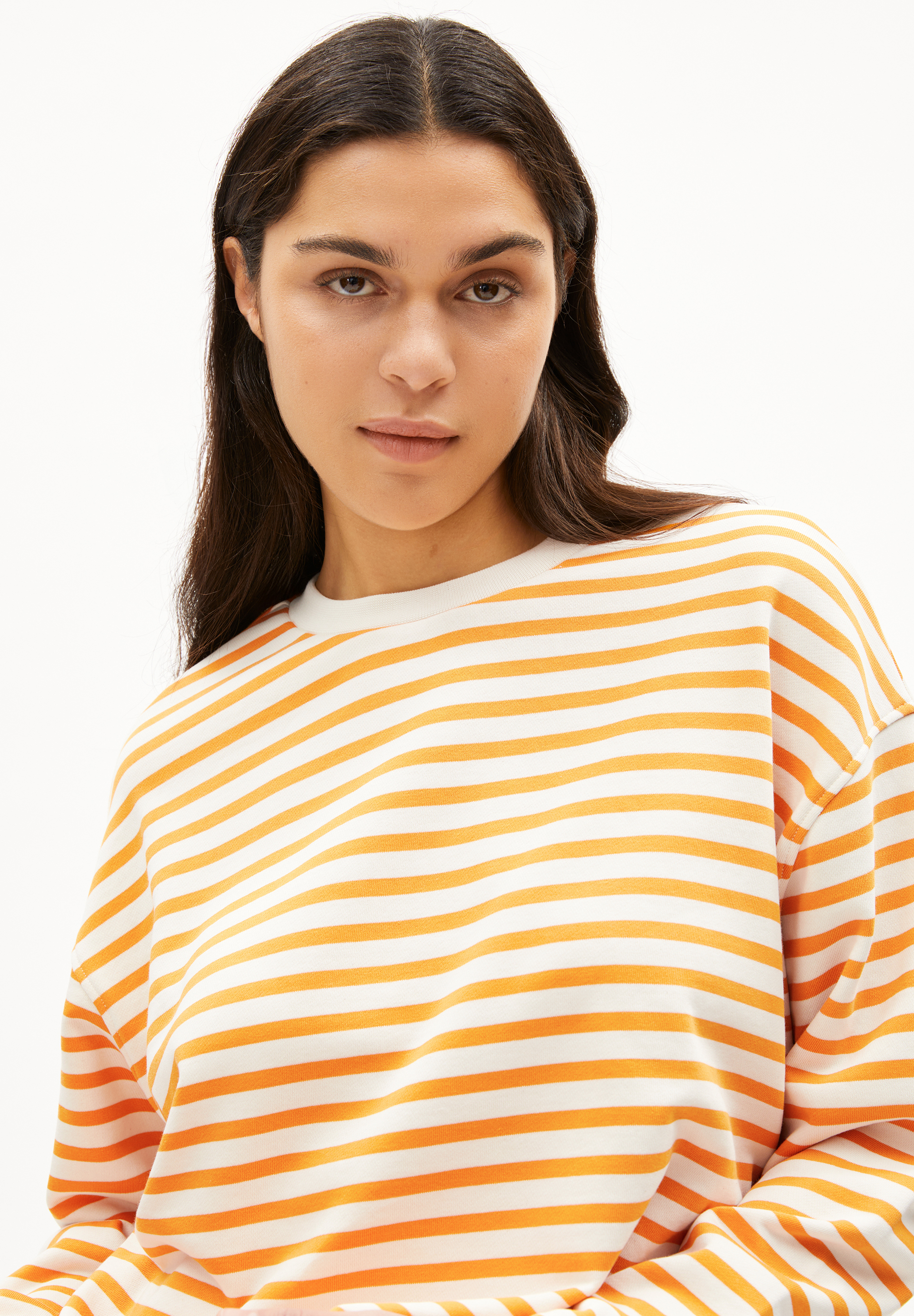 FRANKAA MAARLEN STRIPE Sweat-shirt en coton bio