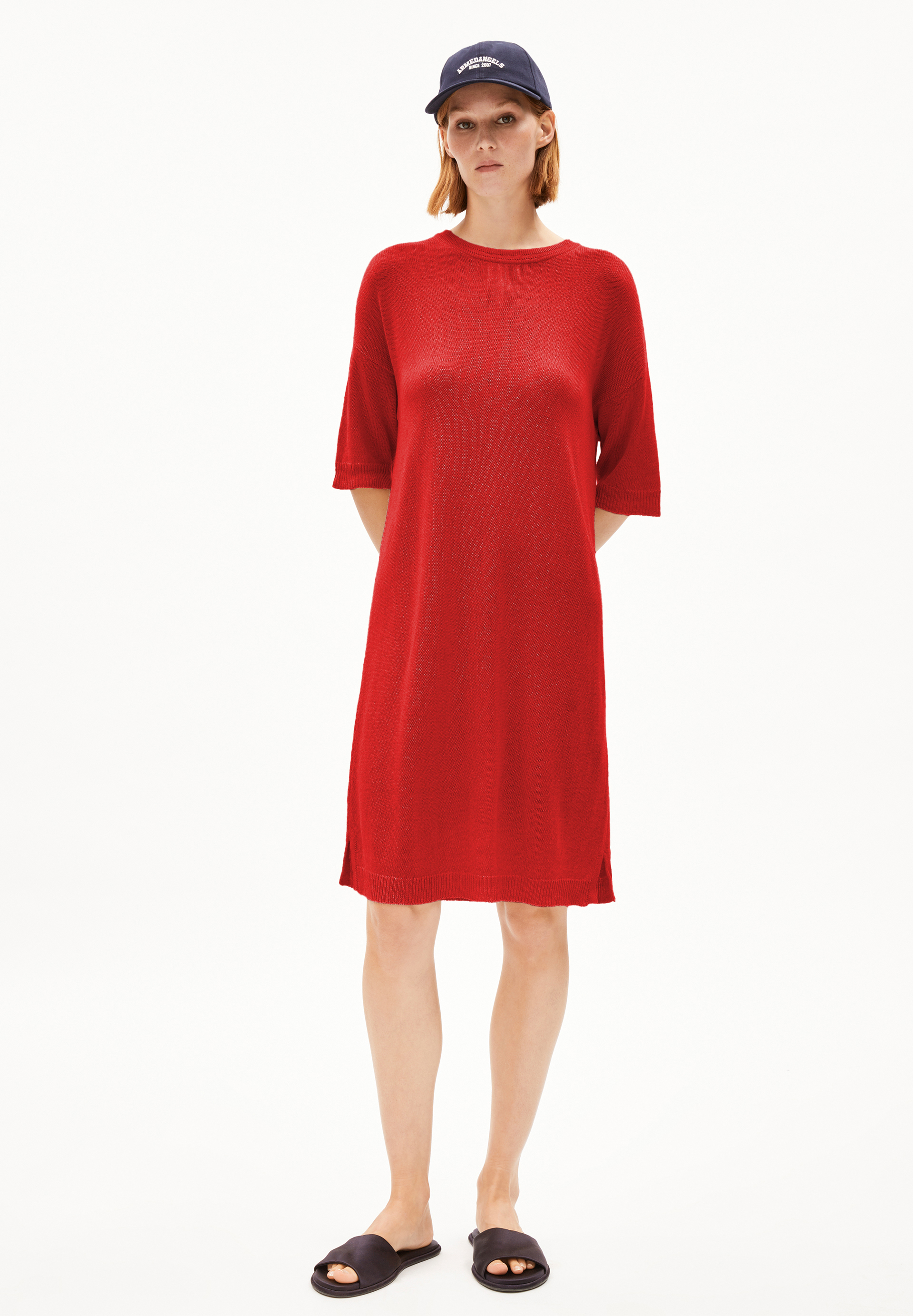 LINAA LINO Knit Dress made of Linen-Mix