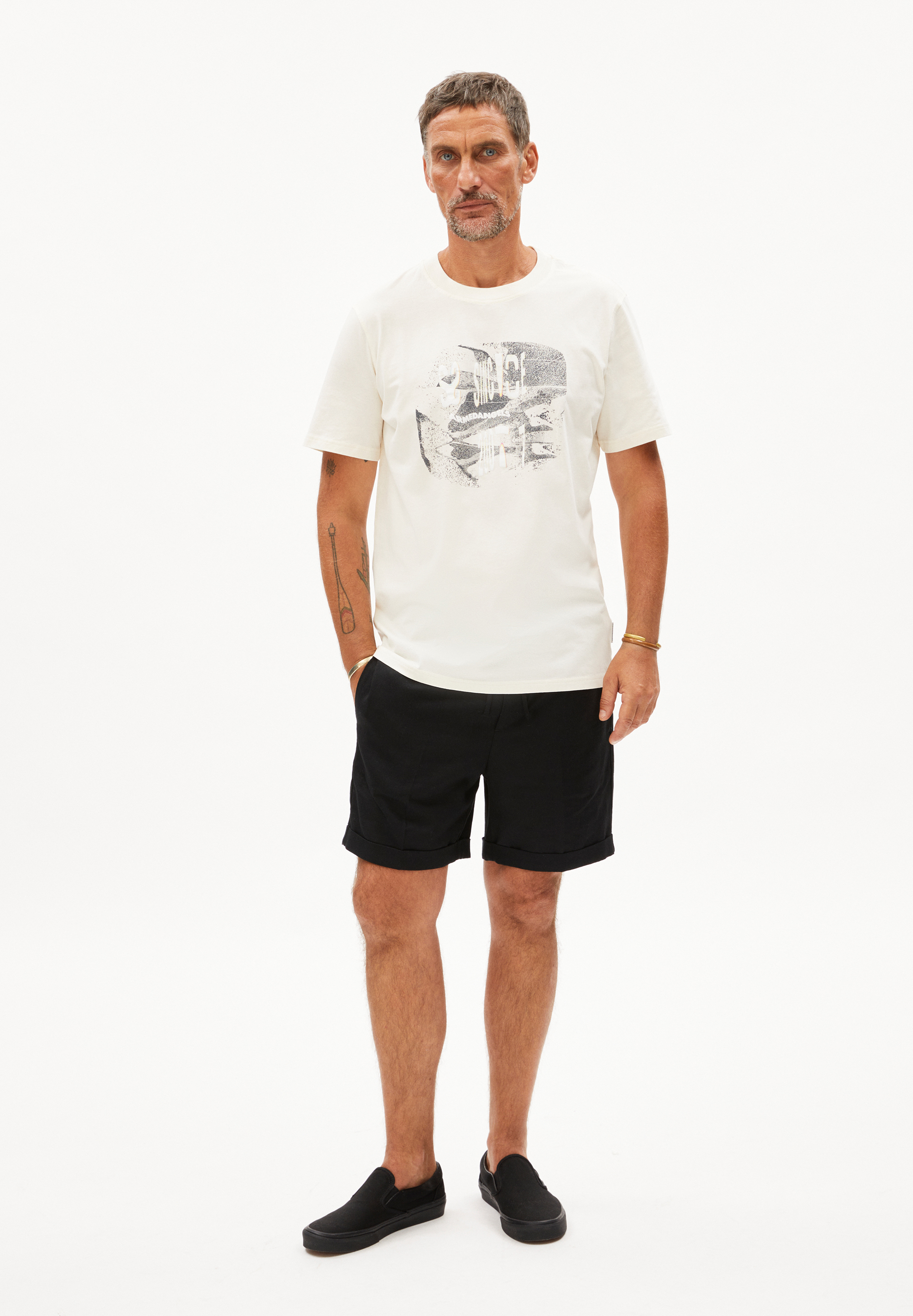 JAACQUE LINO Shorts aus Leinen-Mix