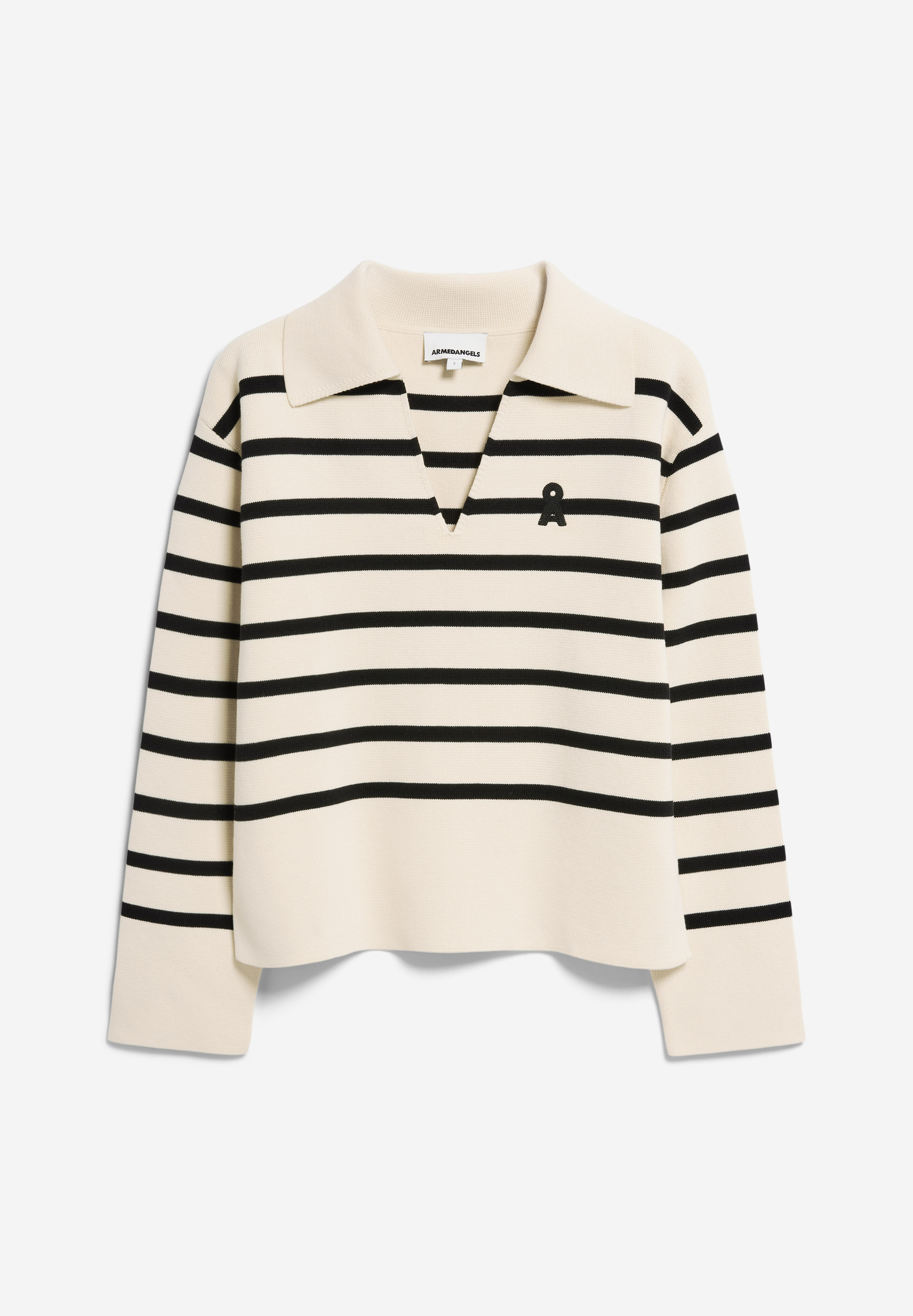 FREJIAAS STRIPES Pull coupe oversize en coton bio