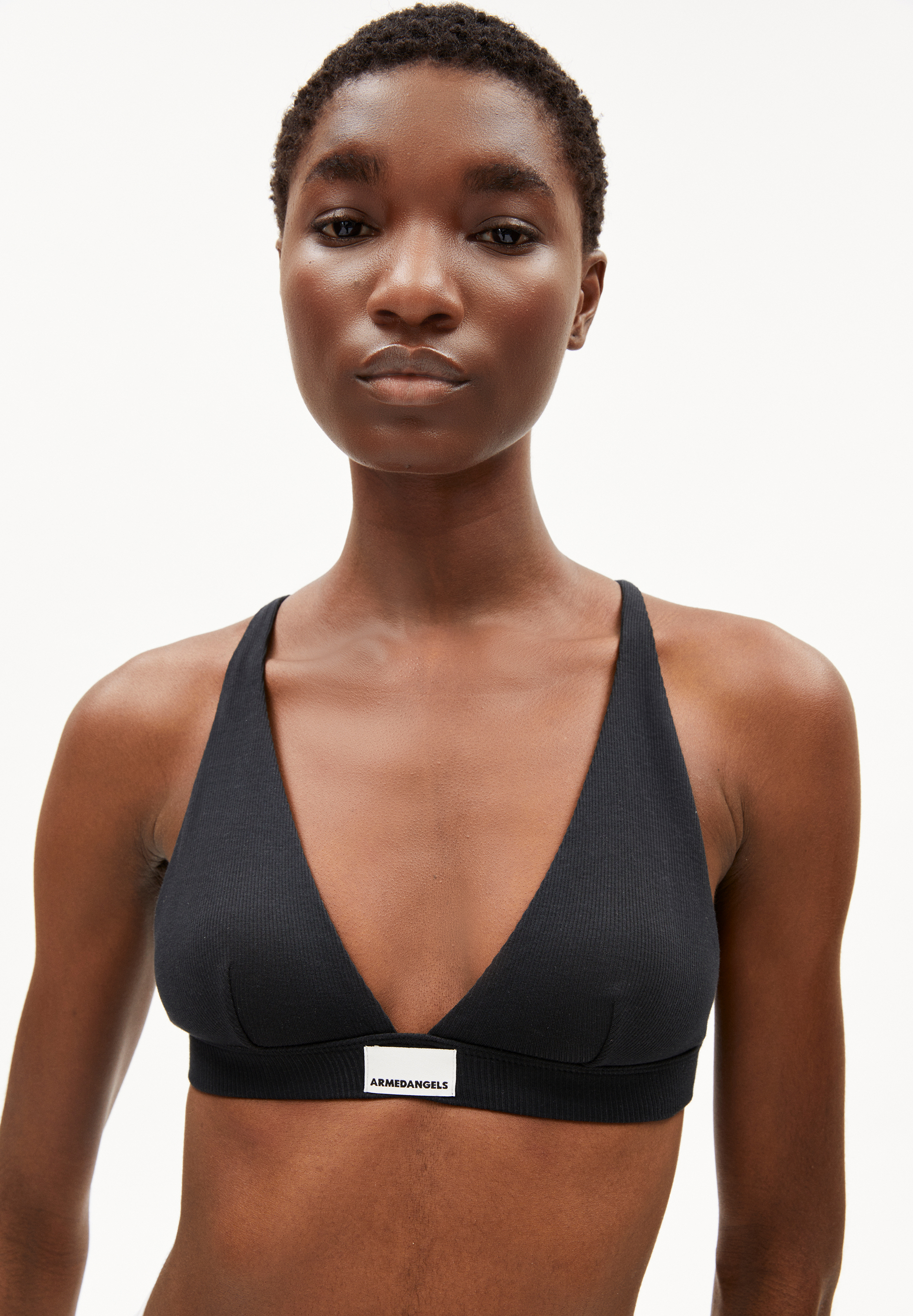 OSILAARI RIB Ripp-Triangle Bralette aus Bio-Baumwoll Mix