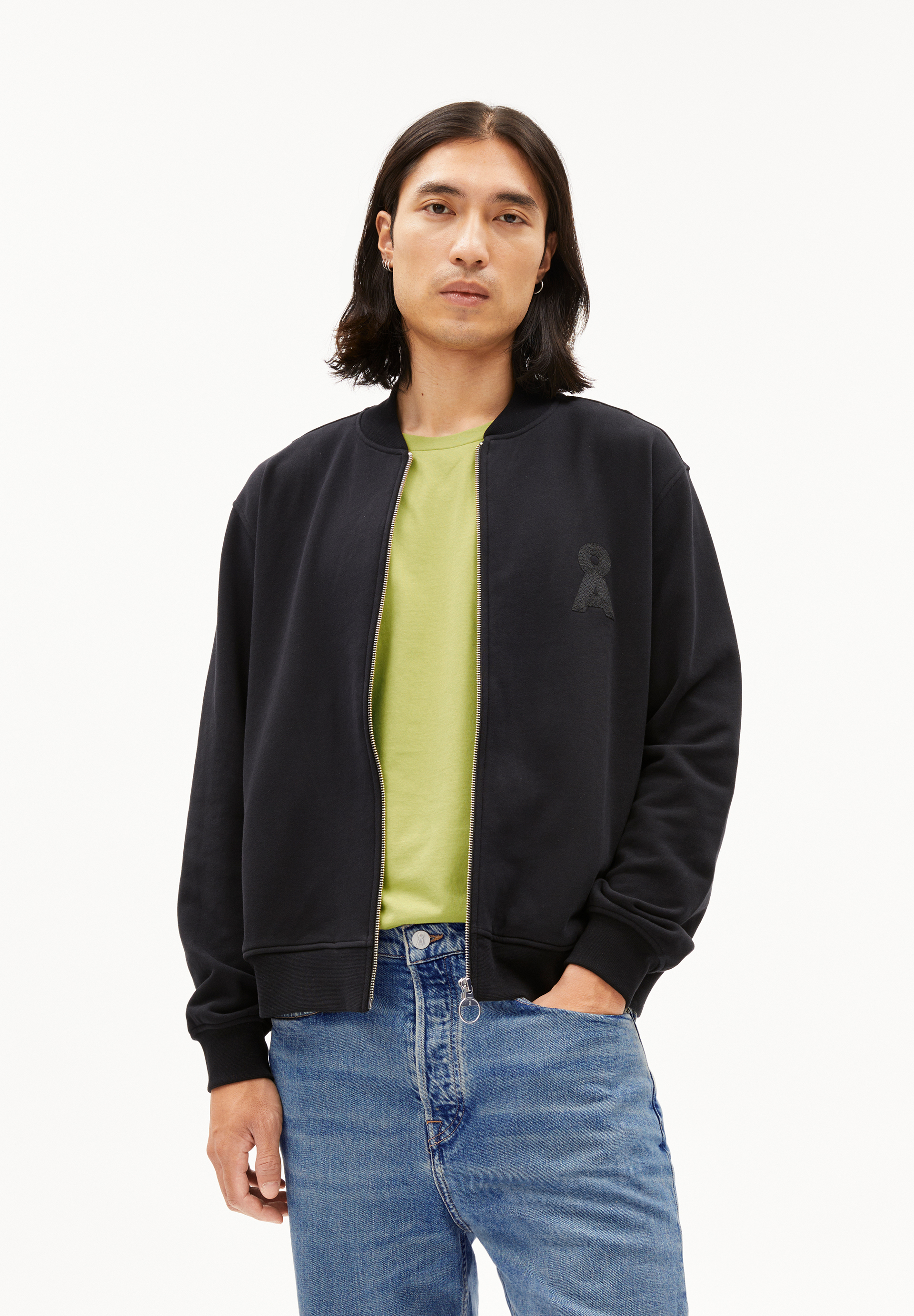 BOSAAS Sweat Jacket Relaxed Fit made of Organic Cotton