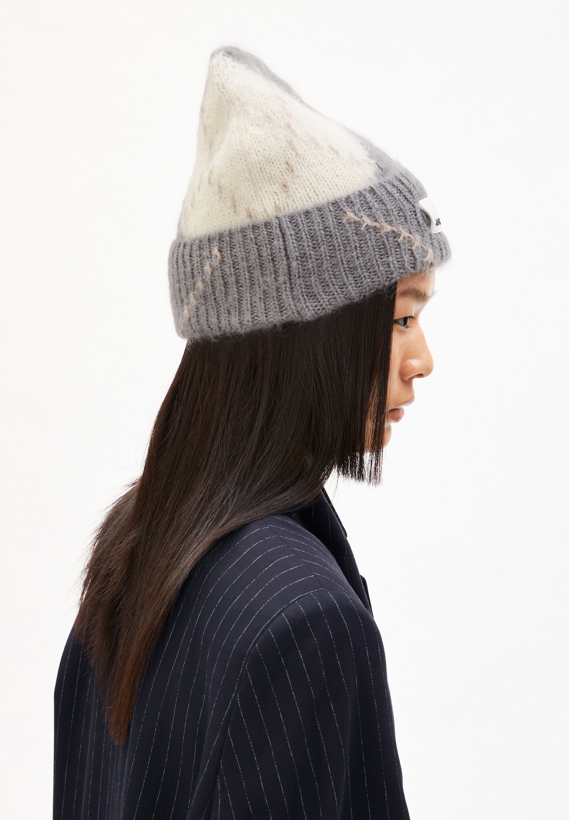 SNOWAA ARGYLE Beanie made of Mohair Wool Mix