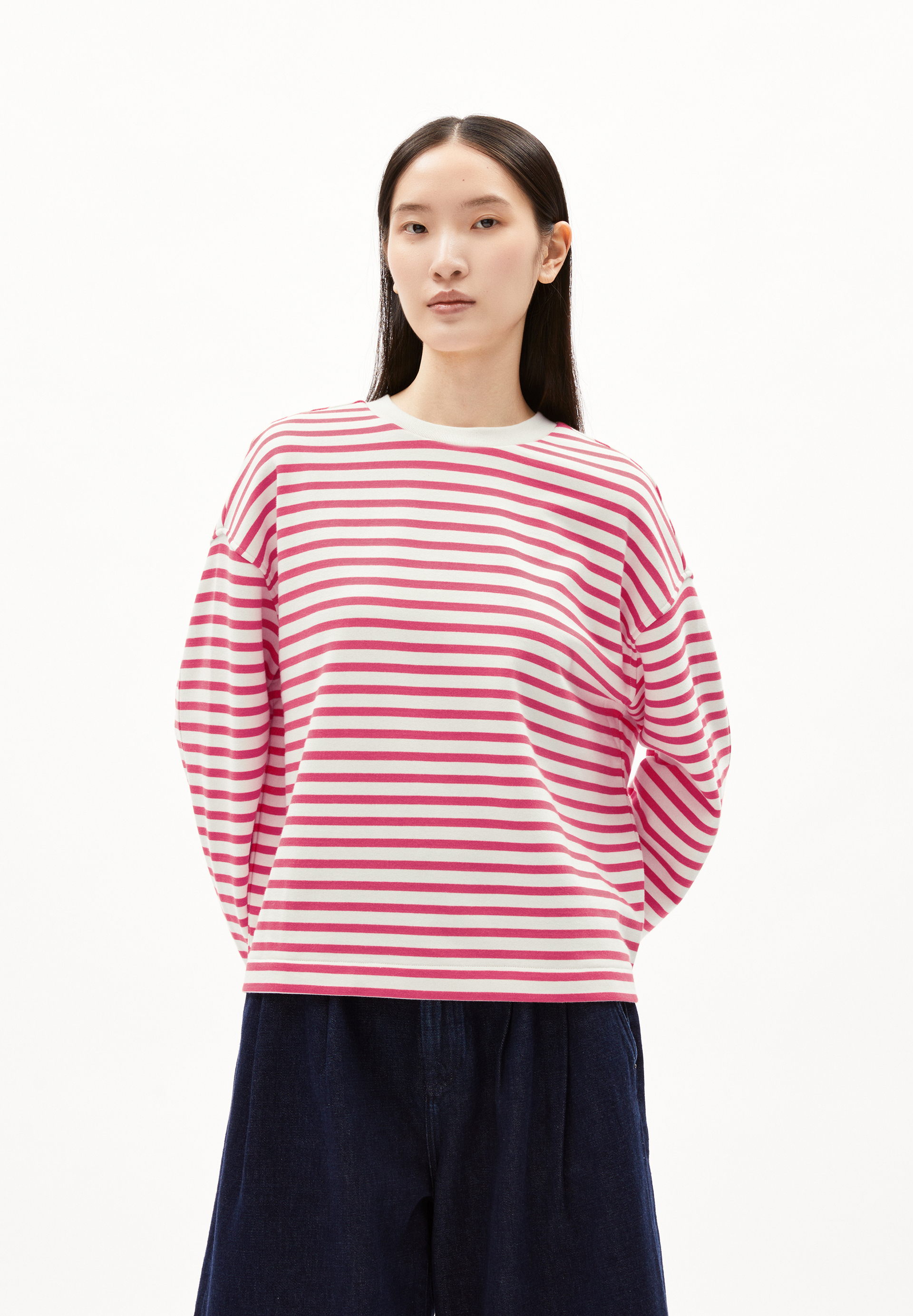 FRANKAA MAARLEN STRIPE Sweatshirt van biologisch katoen