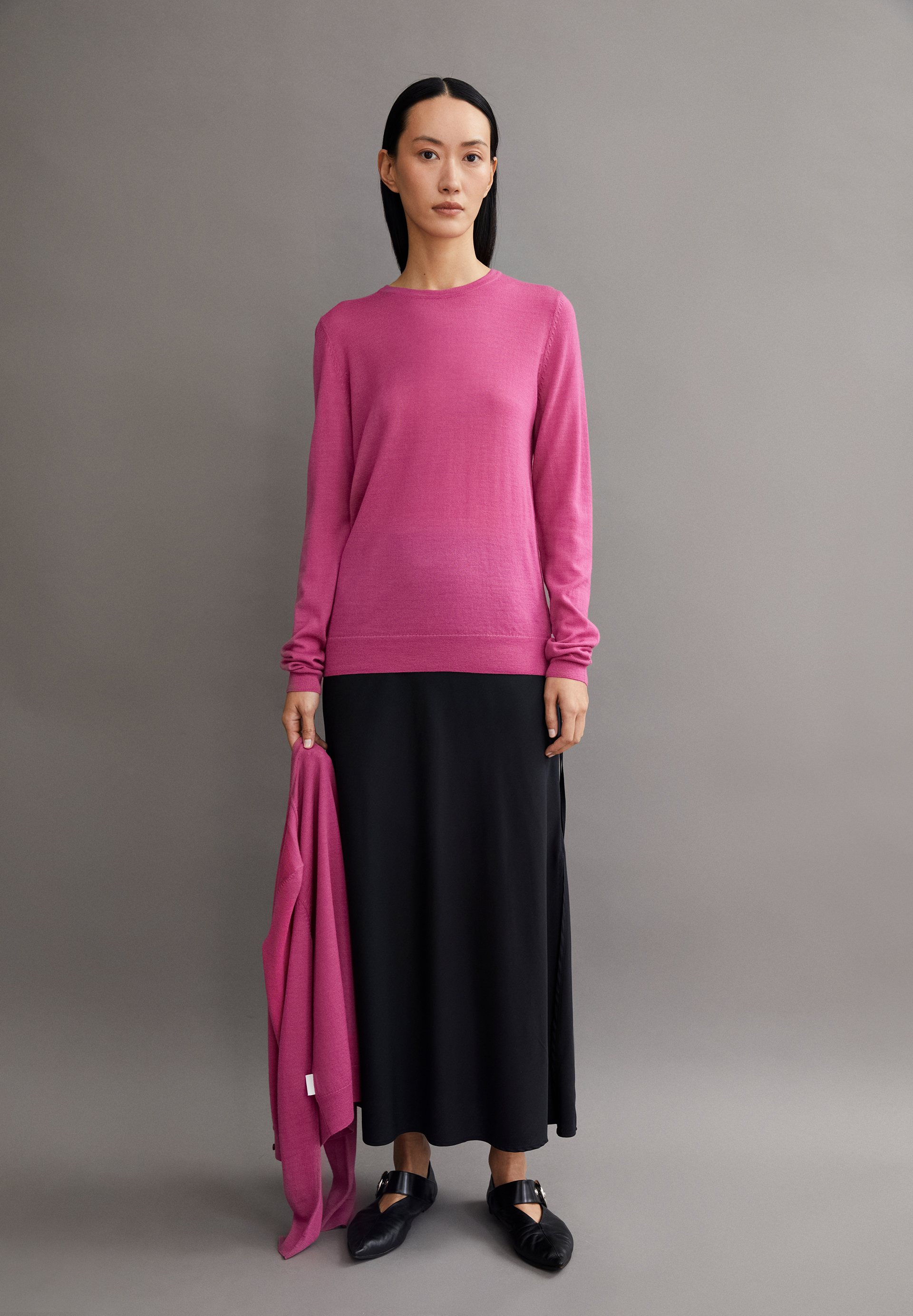 ELDIAA Sweater Slim Fit made of extrafine Merino Organic Wool