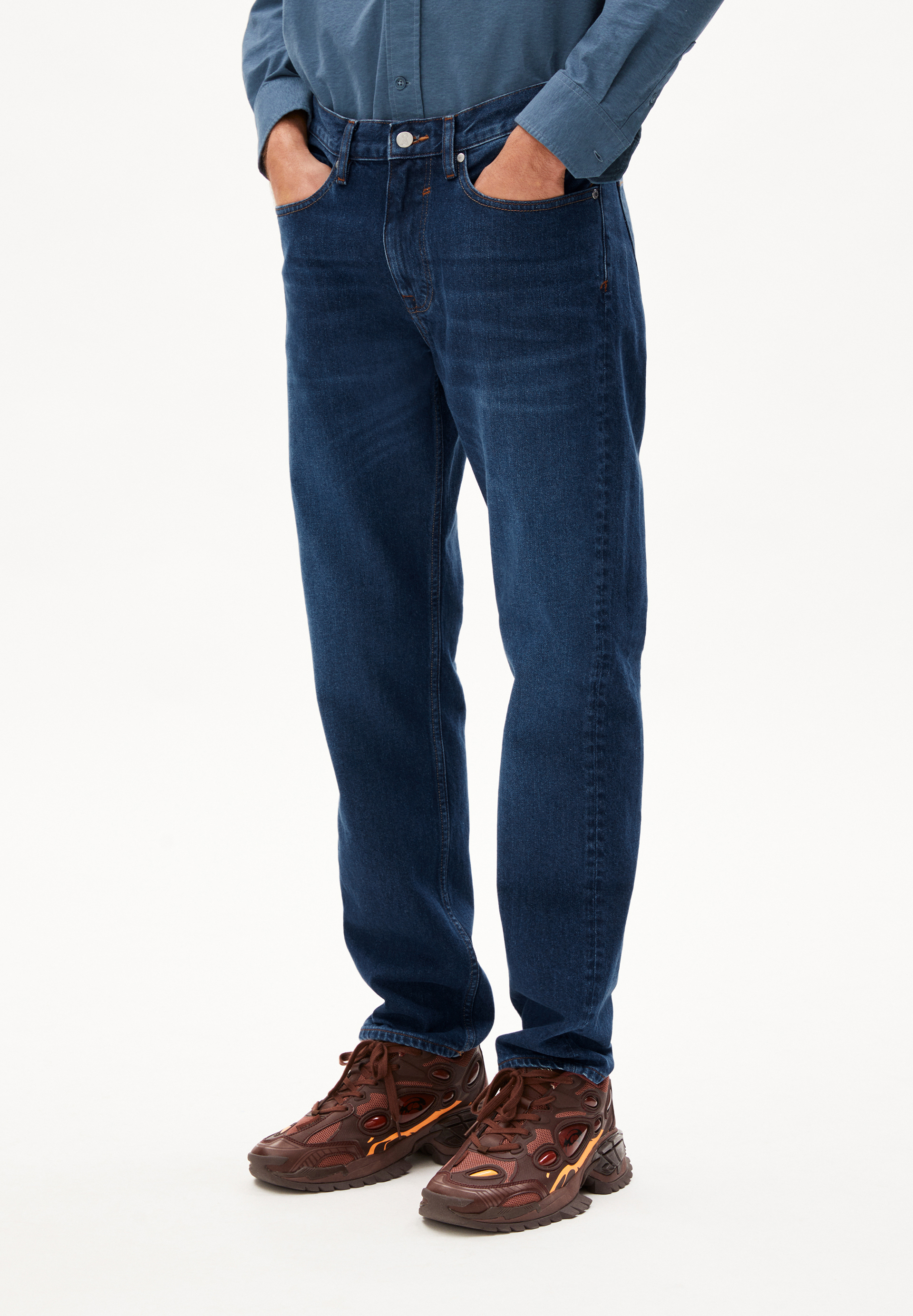 DYLAANO Slim Straight Jeans recycelte Baumwolle