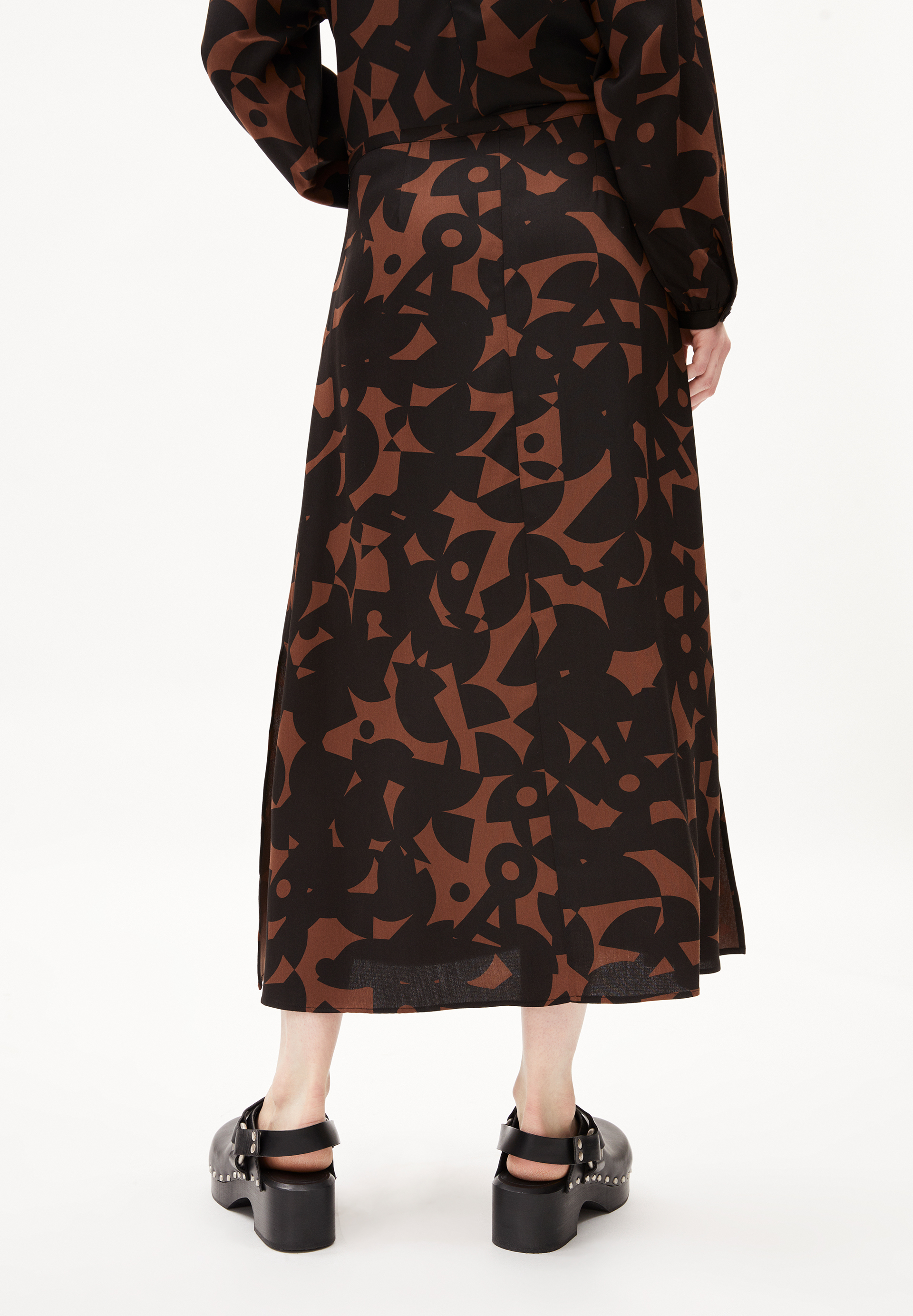 ARAACE ABSTRACT A Jupe en toile coupe standard en LENZING™ ECOVERO™ viscose