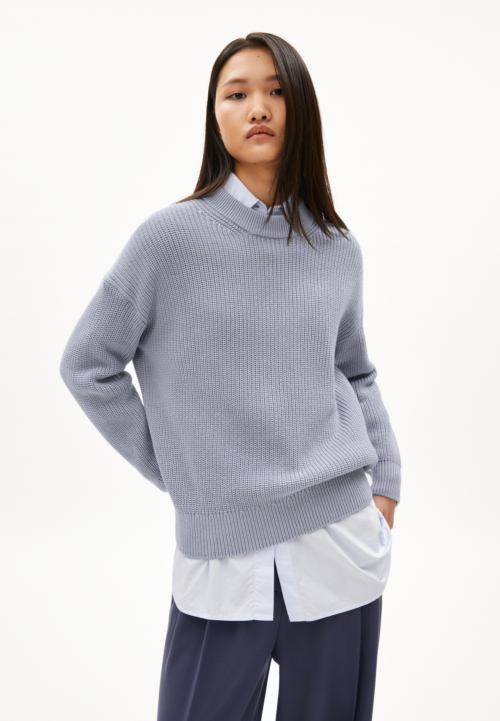 HAAYLE Pullover aus Bio-Baumwolle