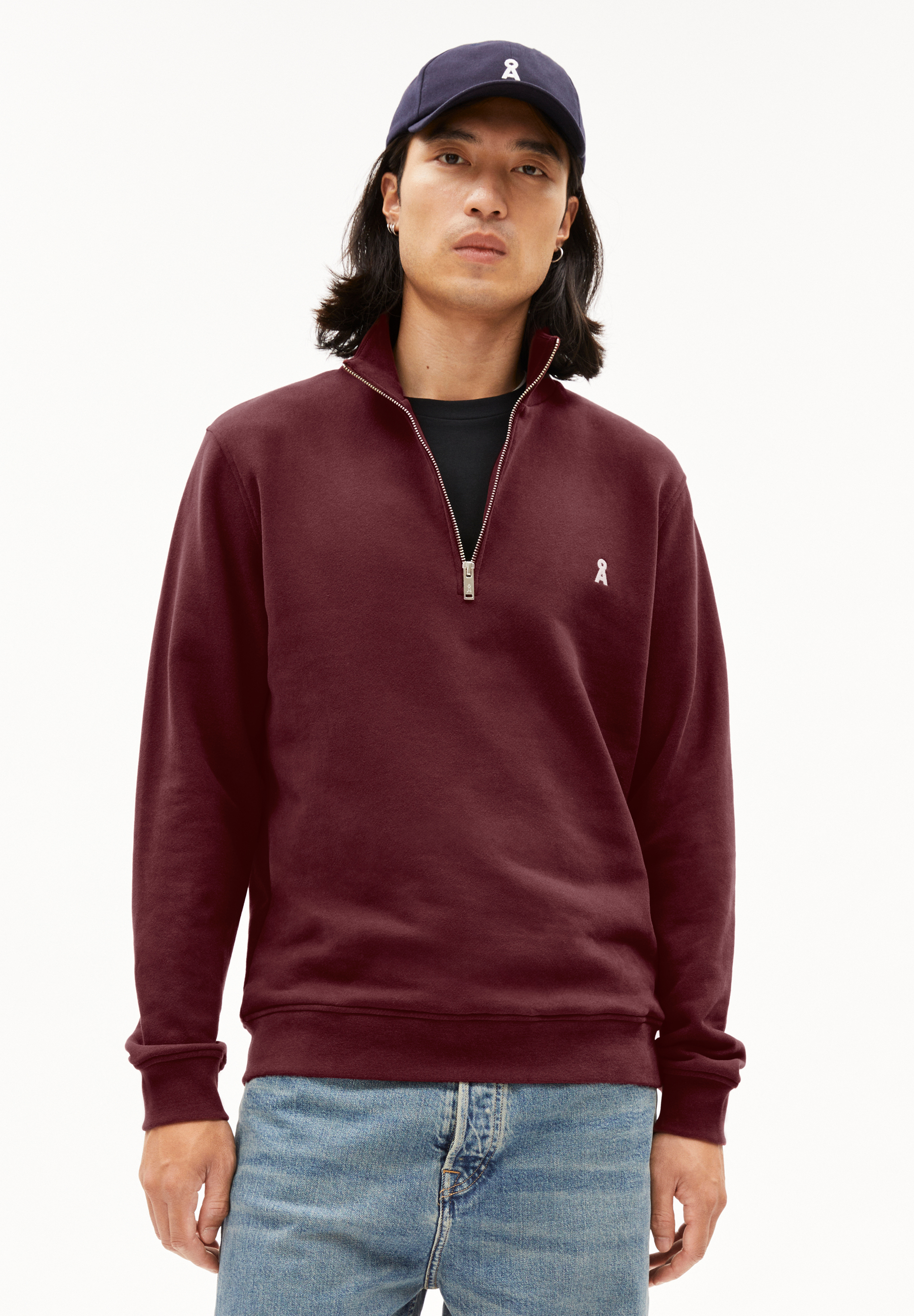 WAARLO COMFORT Sweat-shirt coupe standard en coton bio mélangé