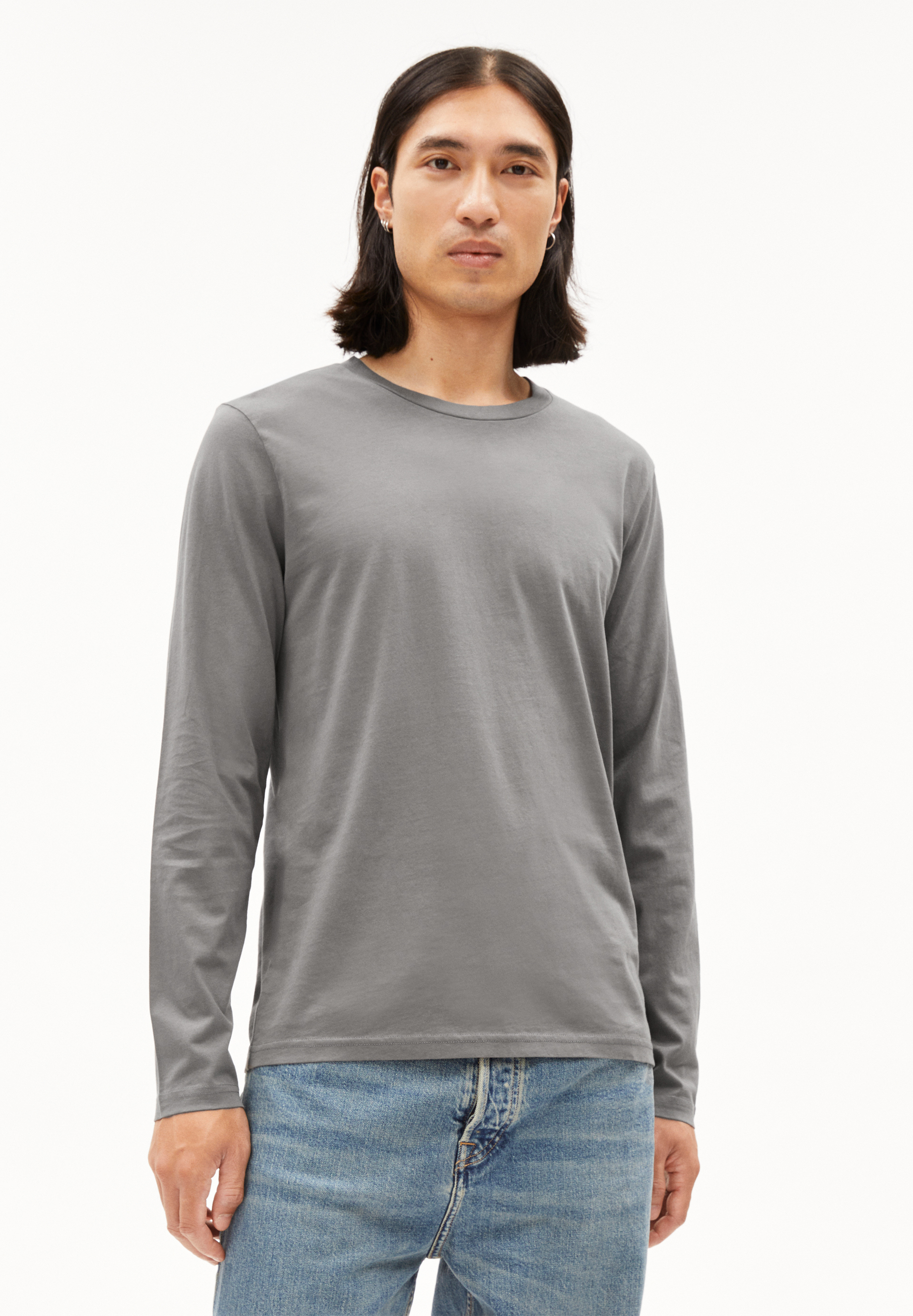 JAAMES LONGSLEEVE Haut à manches longues coupe ajustée en coton bio