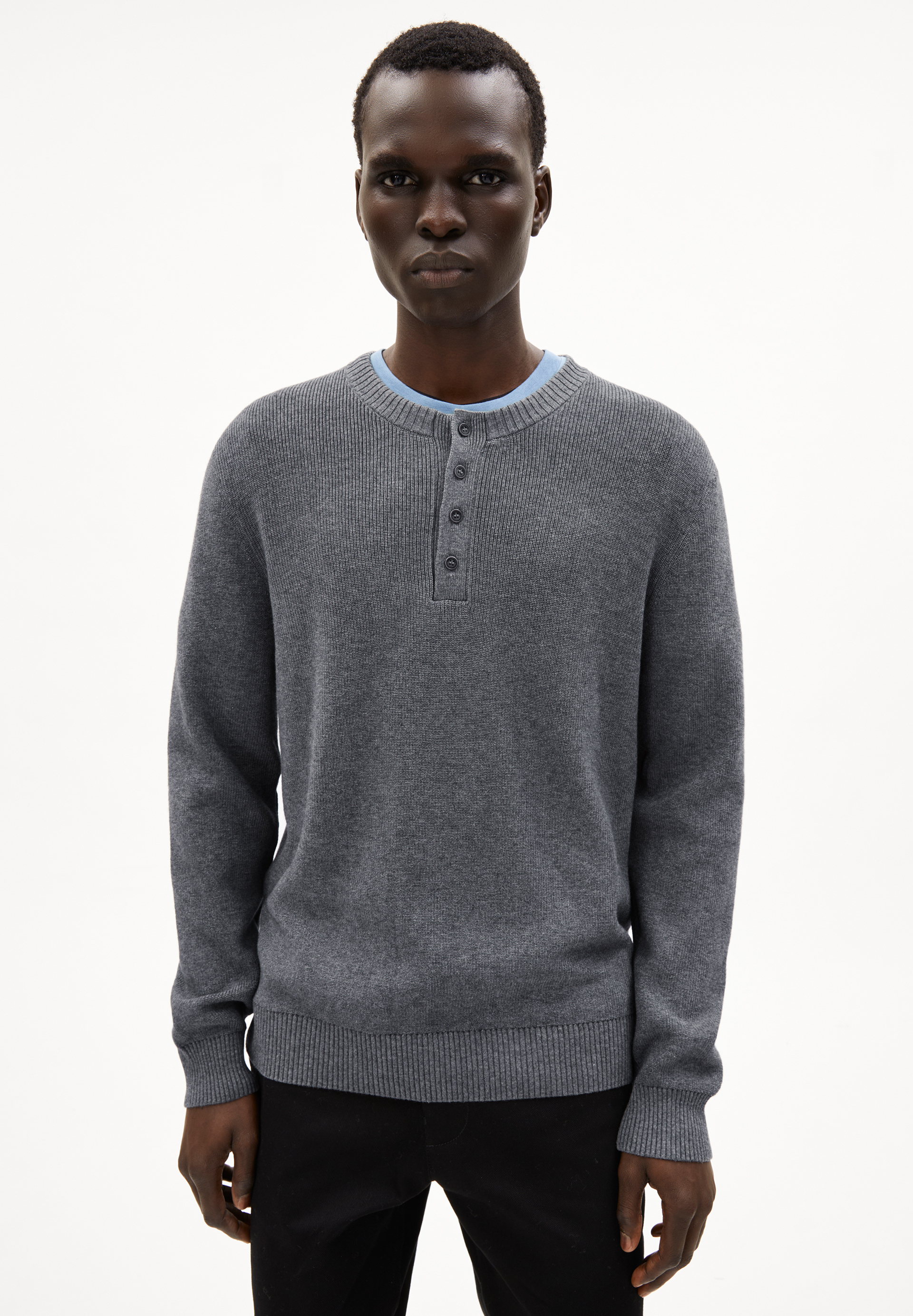 SAANTIAGO Pullover Regular Fit aus Bio-Woll Mix