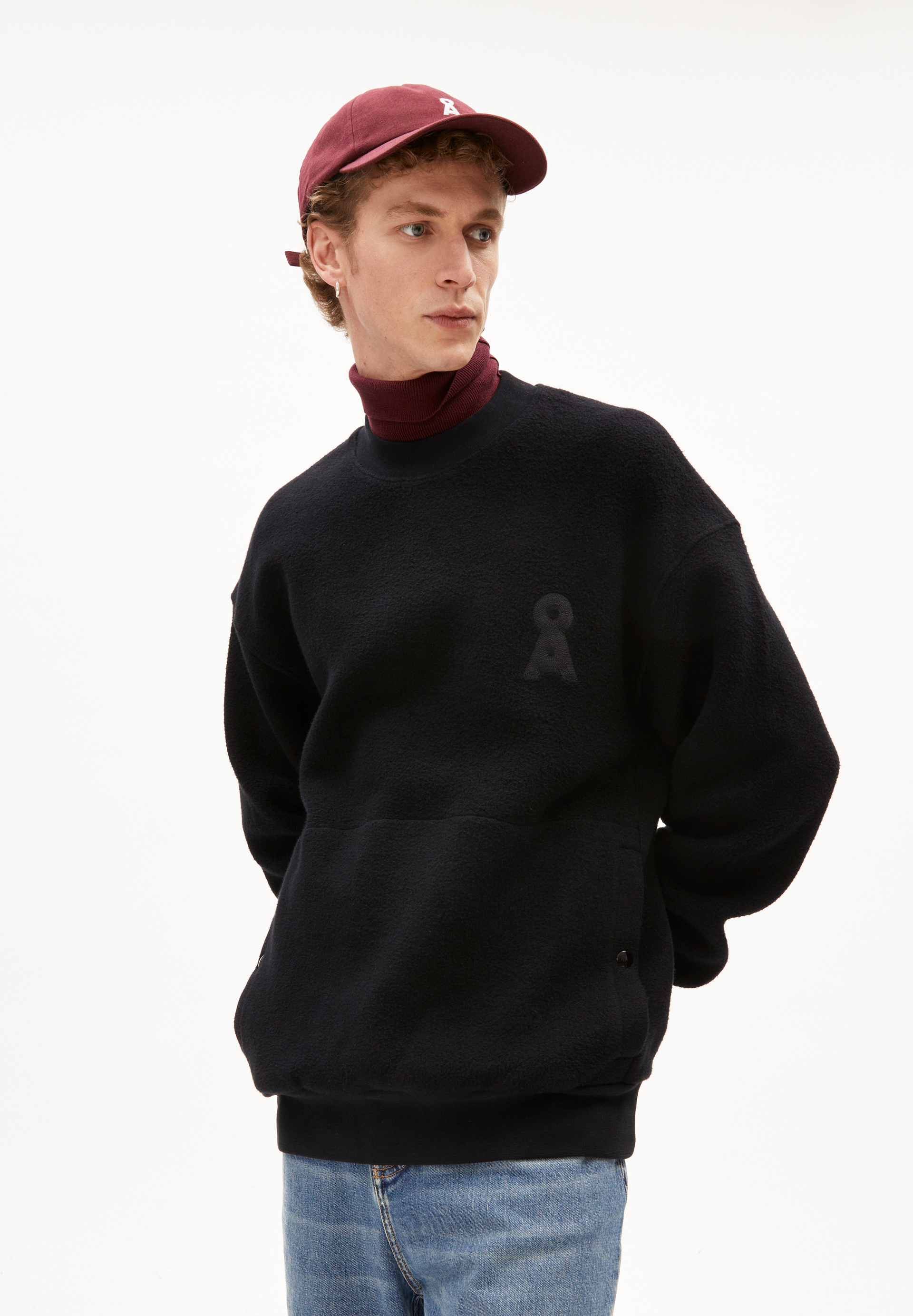 LOMAAR FELPA Fleece Sweater Relaxed Fit made of Organic Cotton