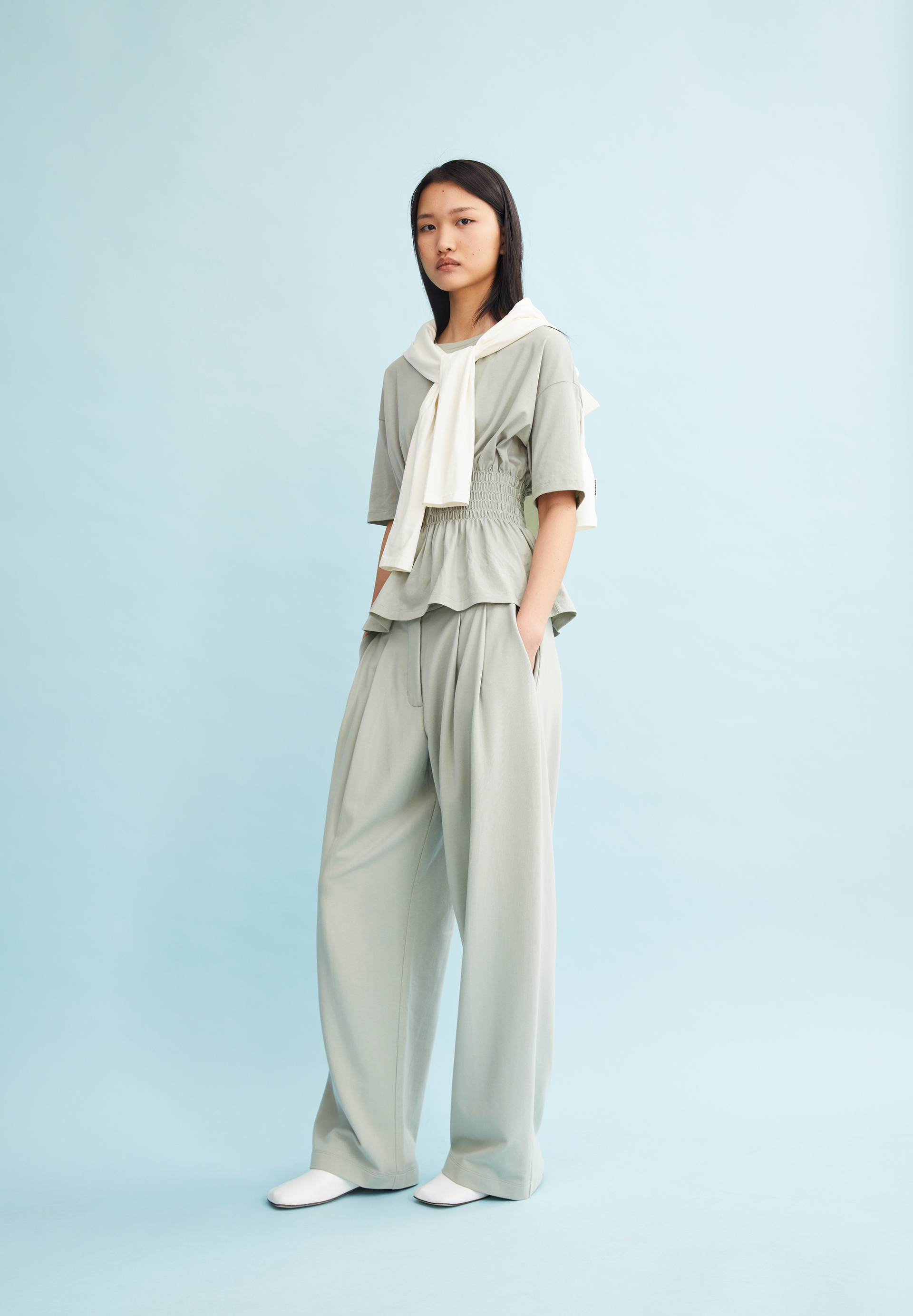 LIRAA LOU WIDELEG Jersey Pants made of Organic Cotton Mix