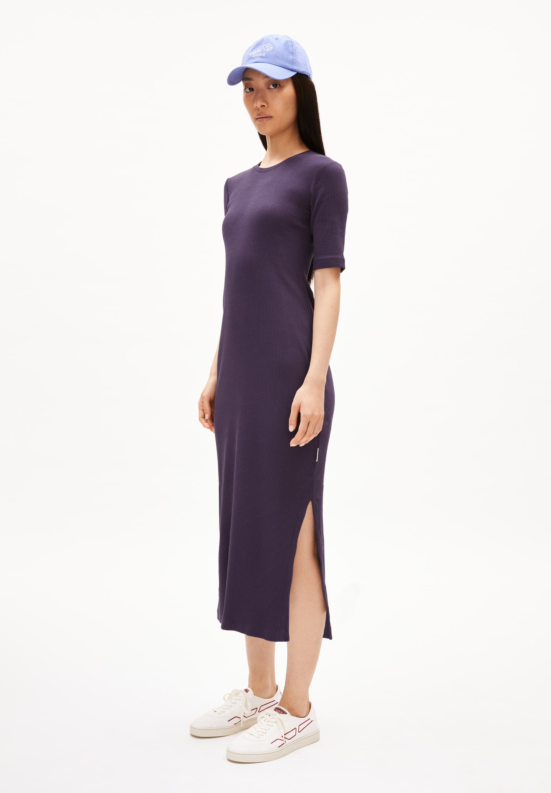 SEHAA Rib-Jersey Dress Slim Fit made of Organic Cotton Mix