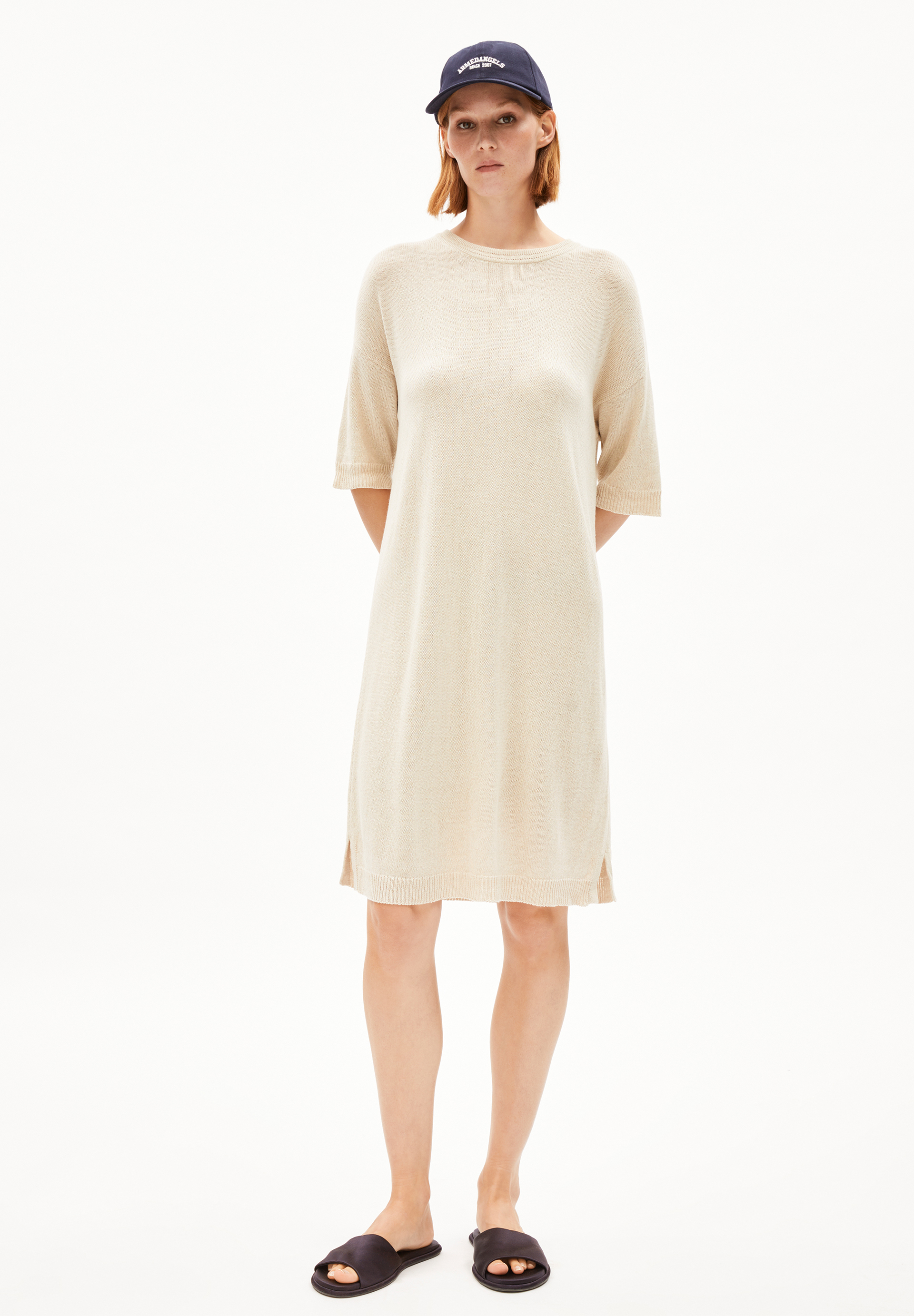 LINAA LINO Knit Dress made of Linen-Mix