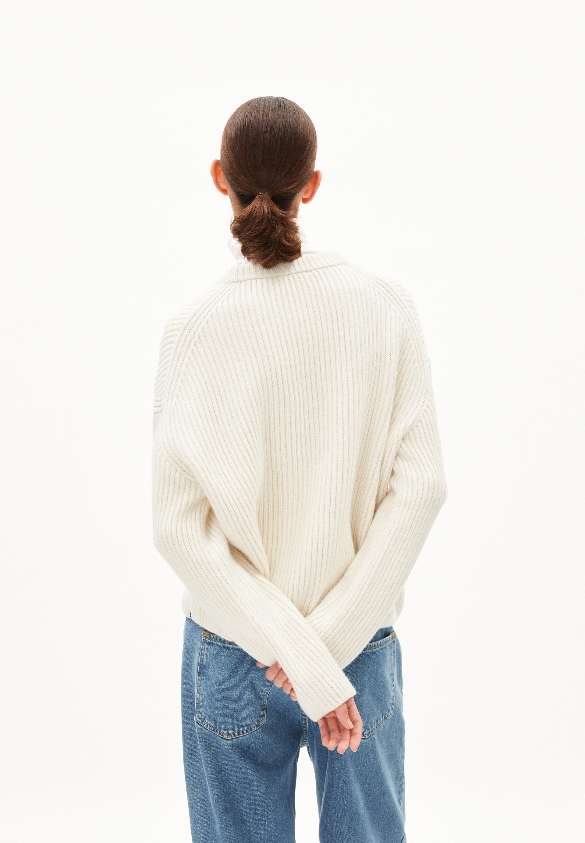 NAARUKO Pullover Loose Fit aus Bio-Woll Mix