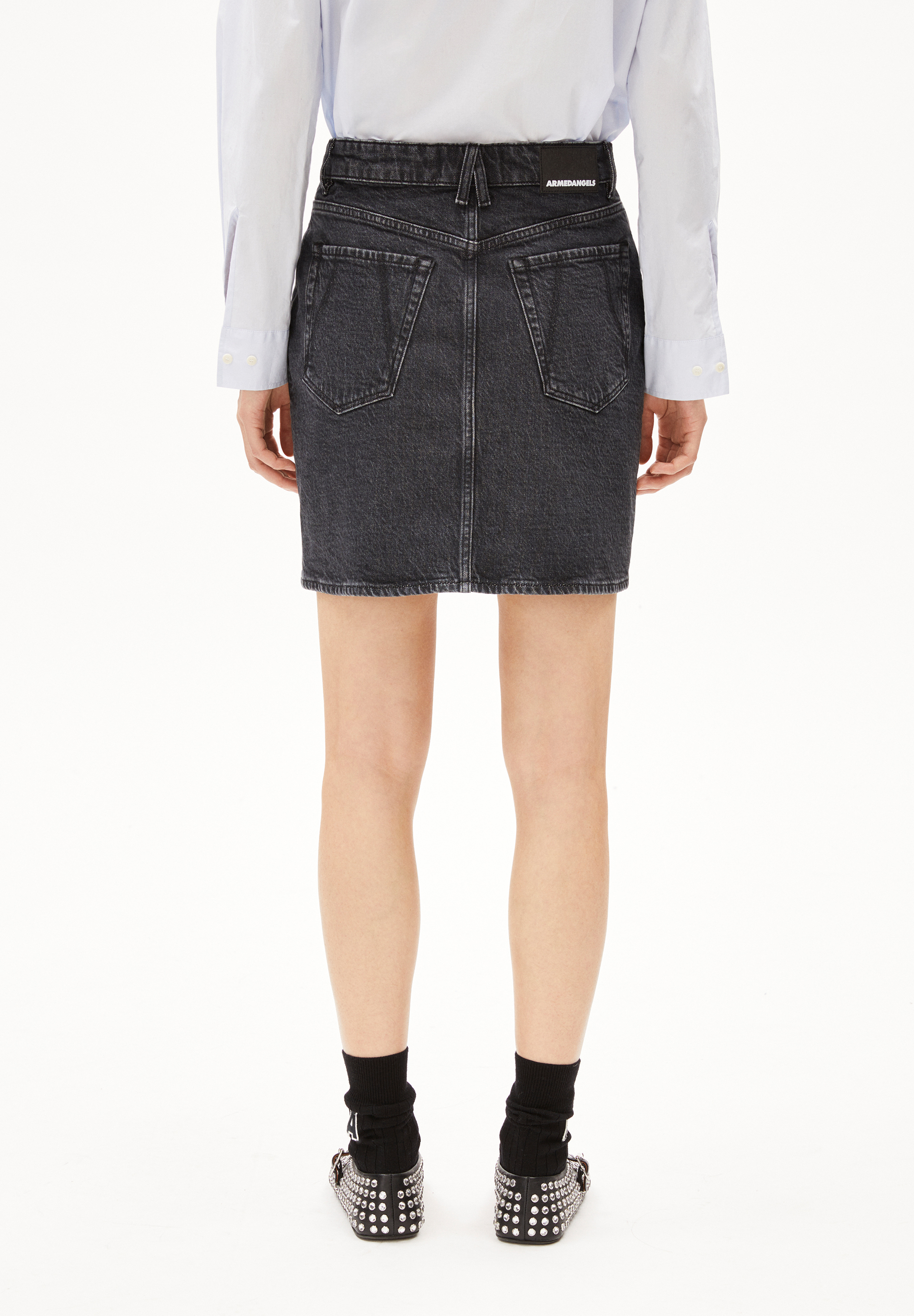 AACAMARI Denim Skirt Regular Fit made of Organic Cotton Mix