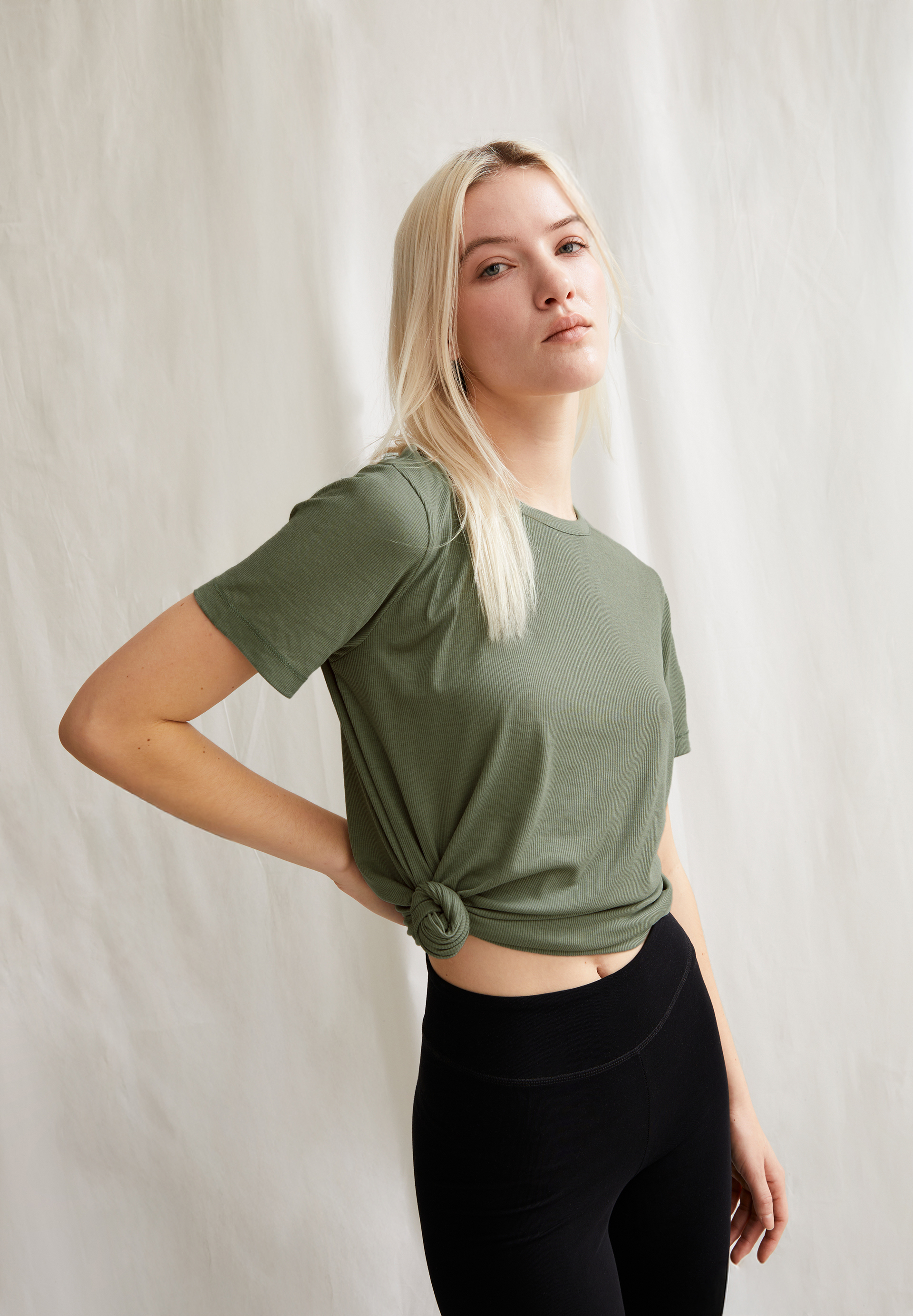 GENESAA T-Shirt made of TENCEL™ Lyocell Mix