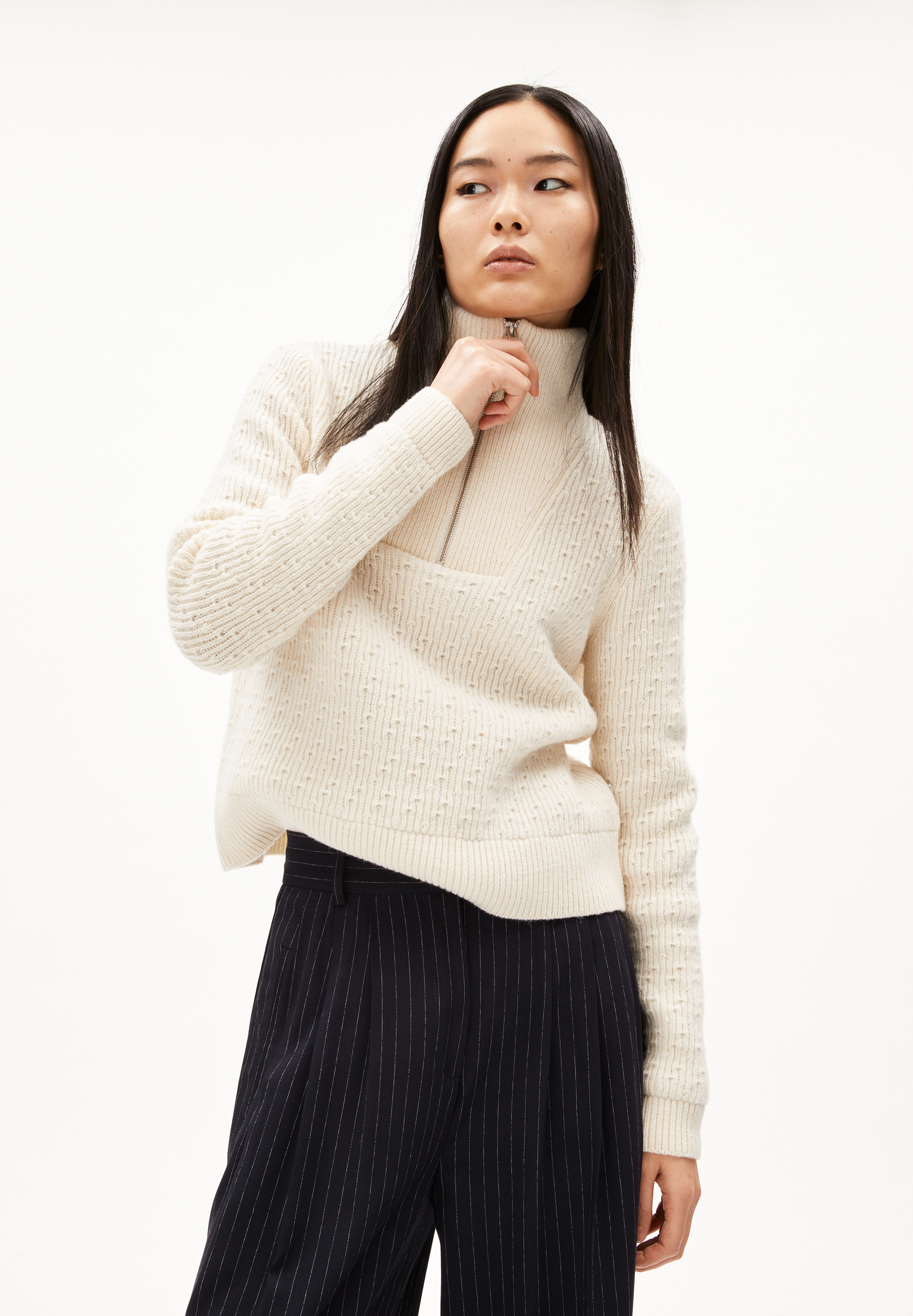 TULIPAA Sweater Regular Fit made of Organic Wool Mix